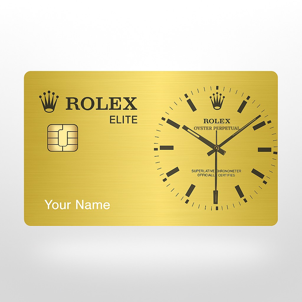 Rolex 24k Gold Metal Card