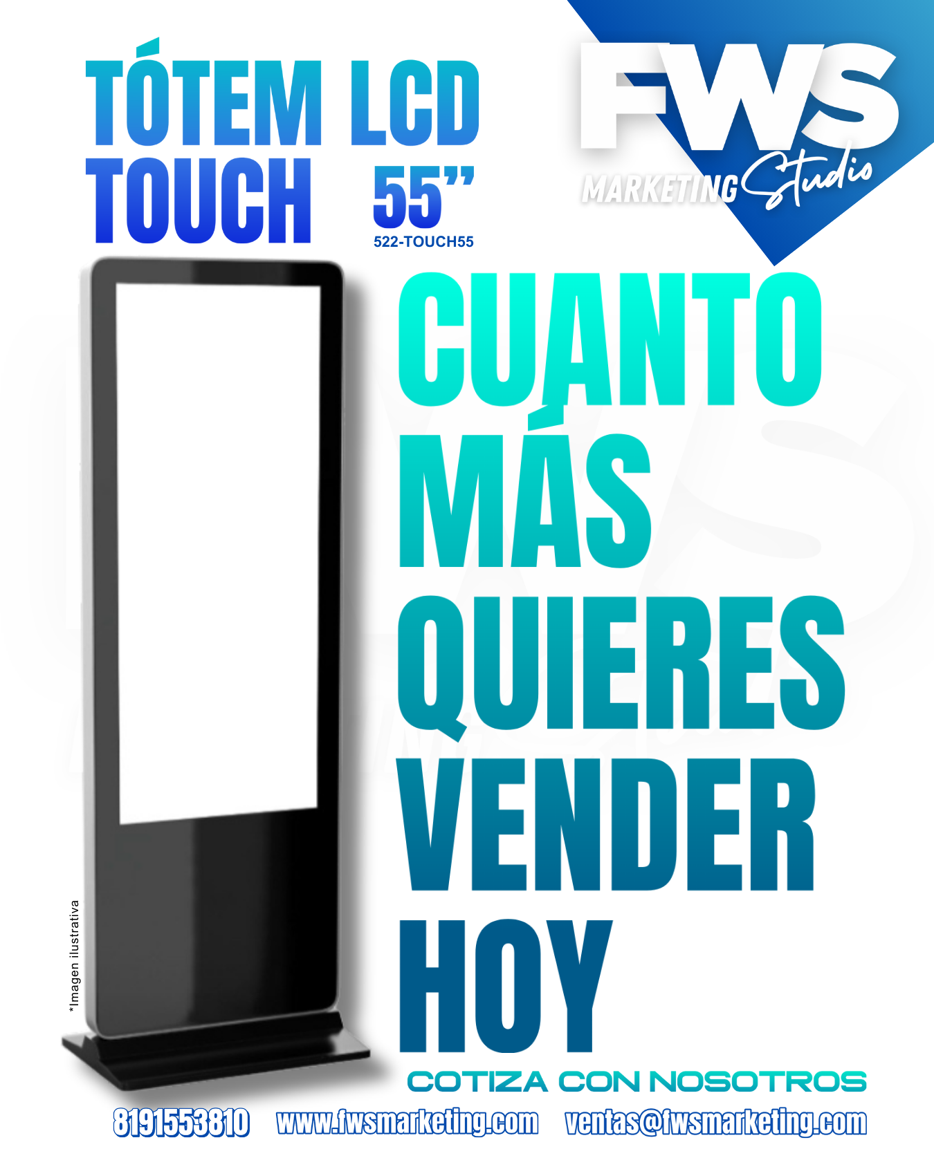 Tótem LCD Touch 55"