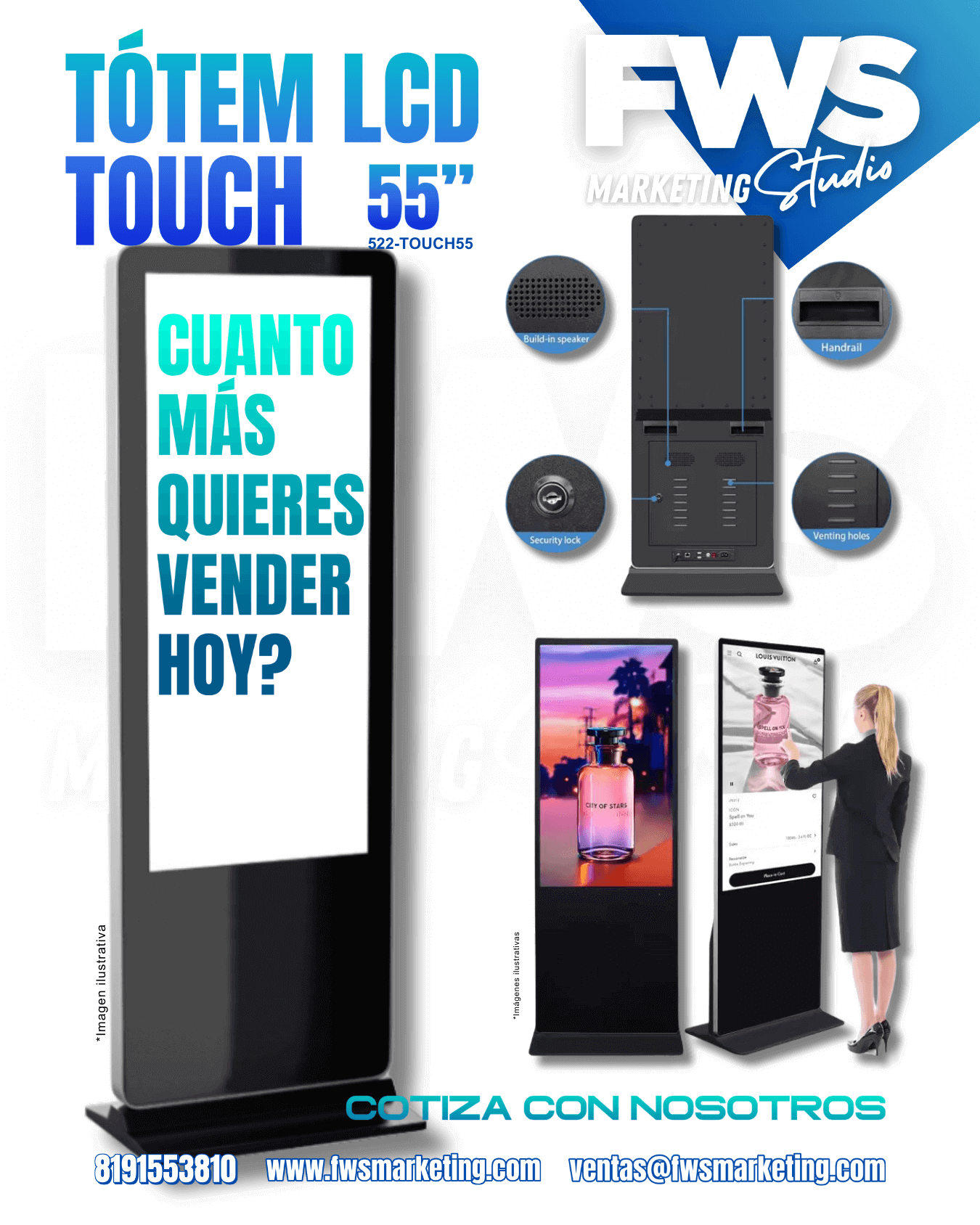 Tótem LCD Touch 55"
