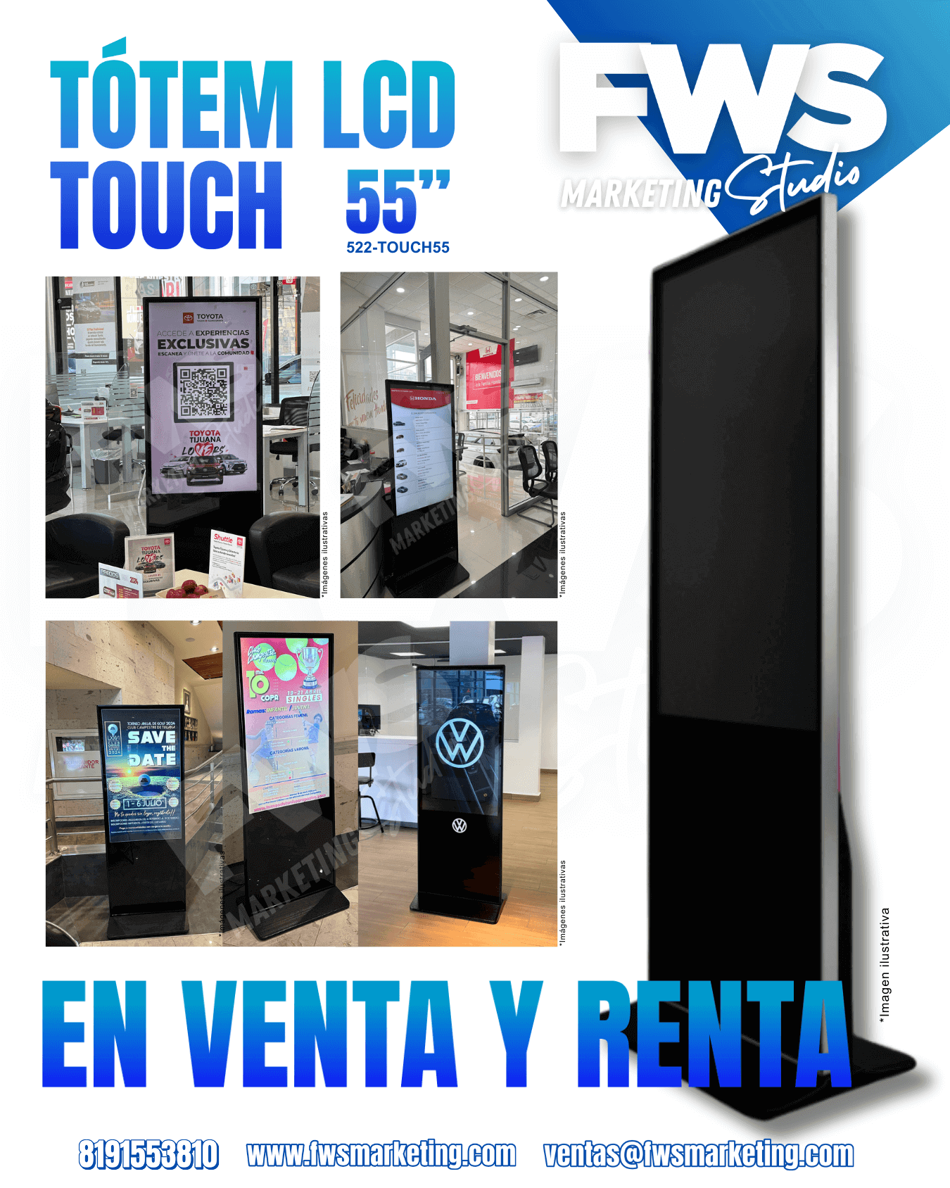 Tótem LCD Touch 55"