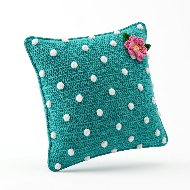 Cojín de crochet