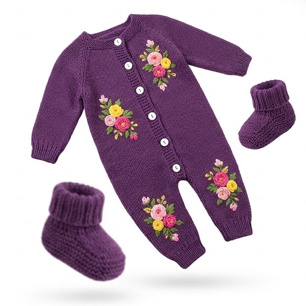 Conjunto de lana con detalles