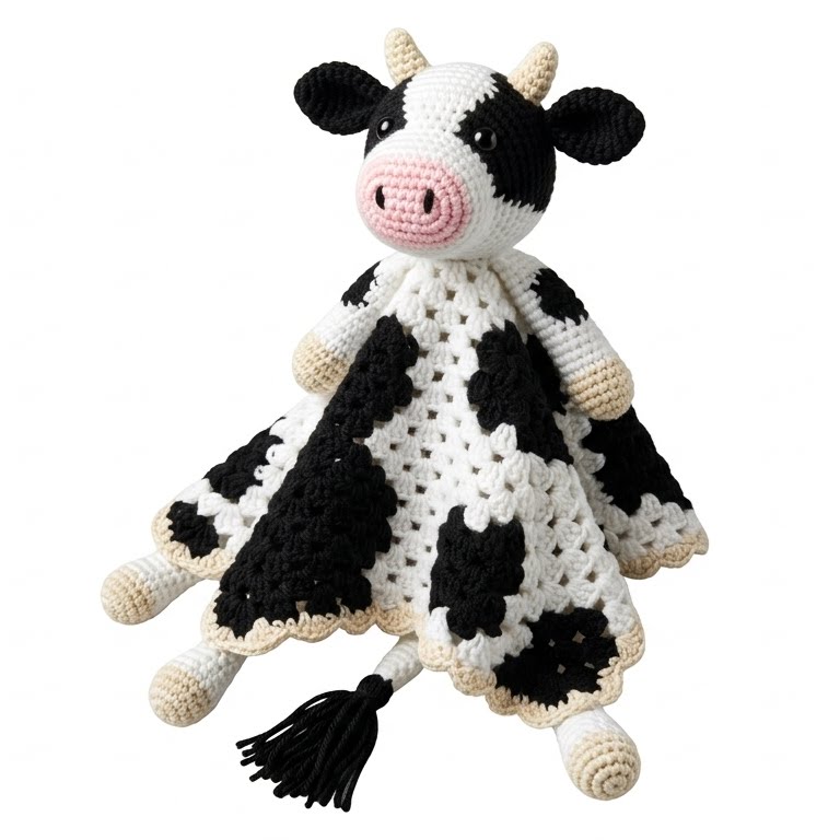 Mantitas de apego en crochet con formas