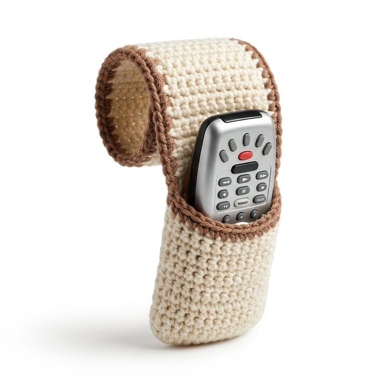 Organizador tejido para sillón