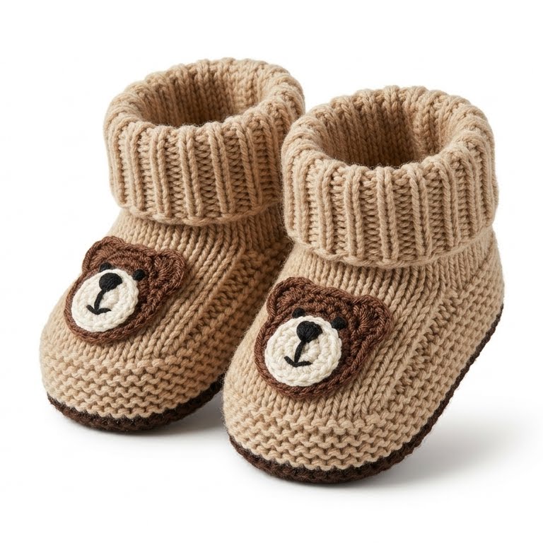 Botines tejidos para bebé