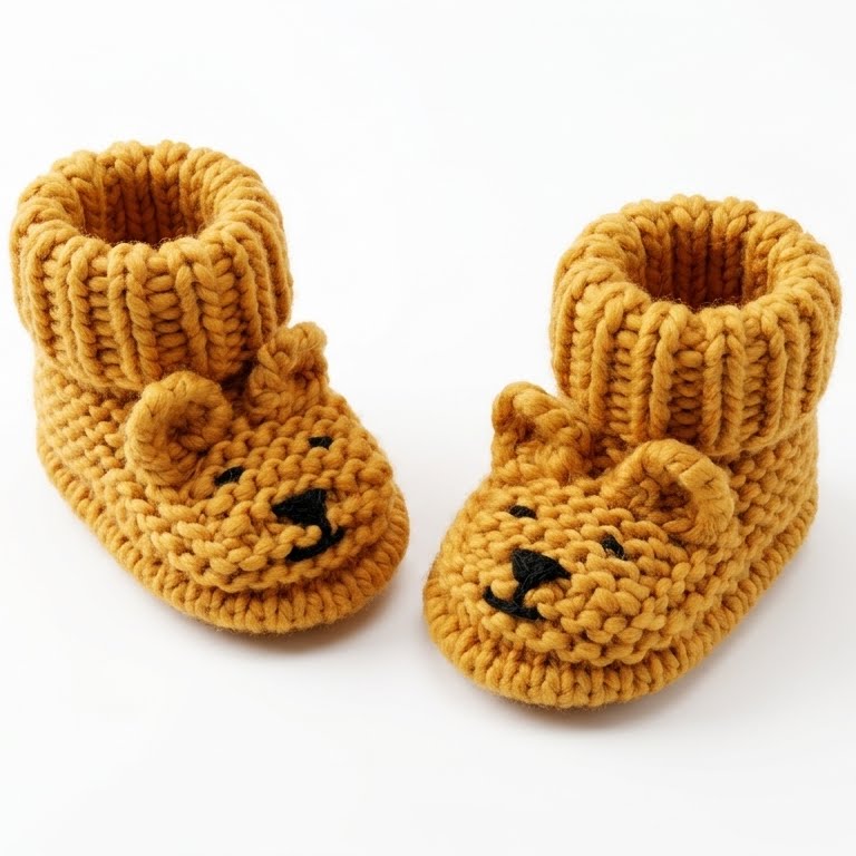 Botines tejidos para bebé