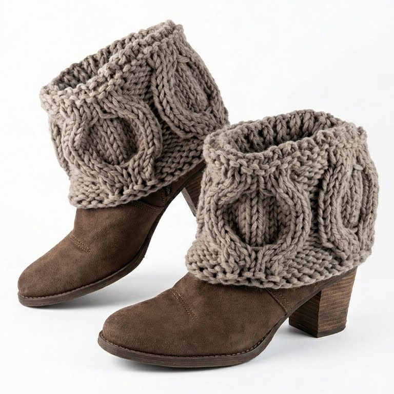 Polainas tejidas a mano