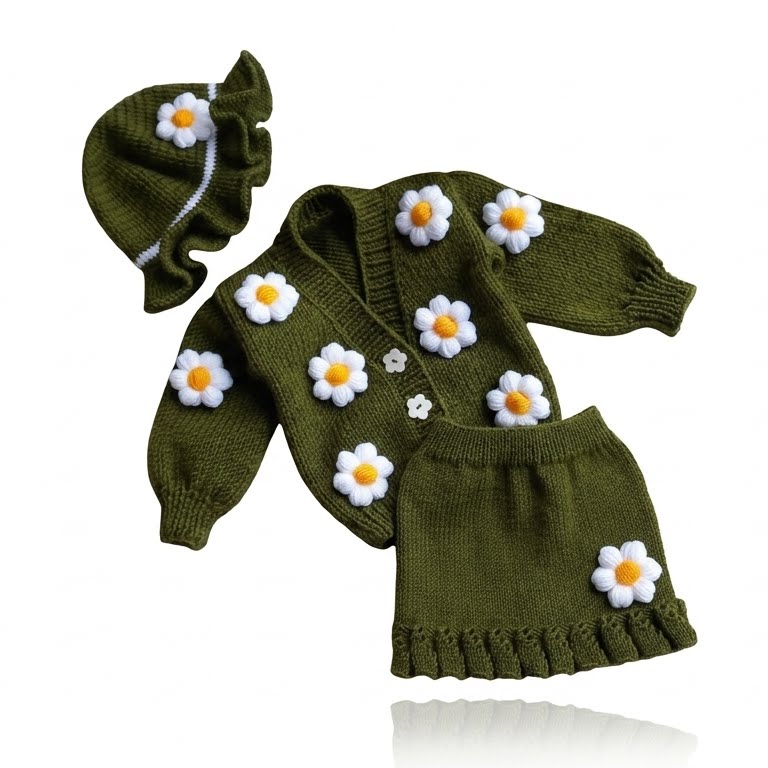 Conjunto de lana con detalles