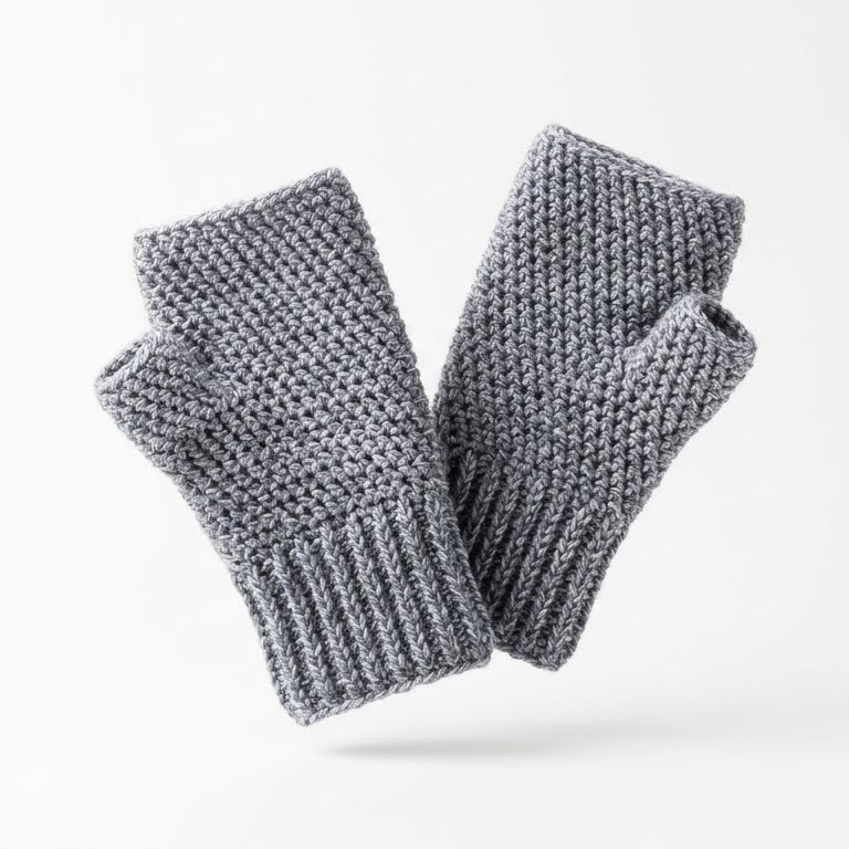 Guantes tejidos a crochet