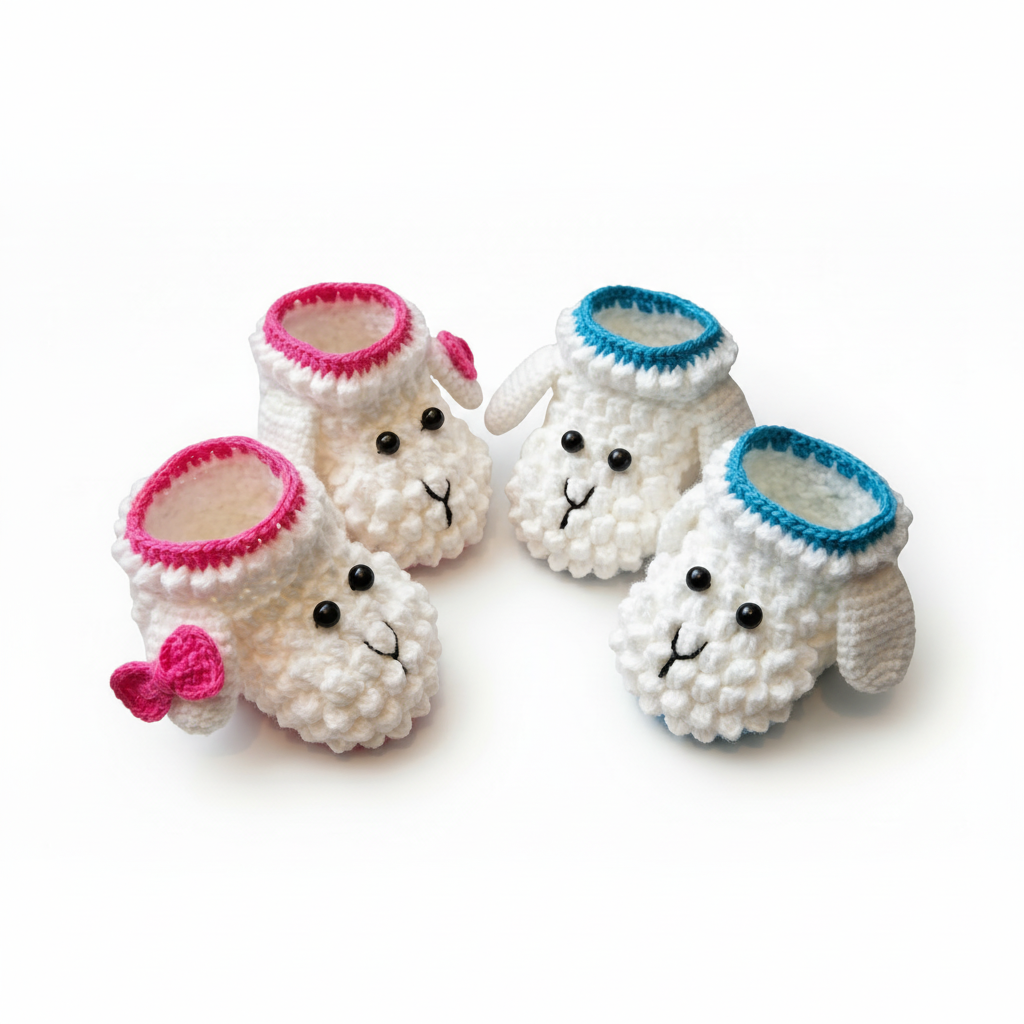 Botines tejidos para bebé
