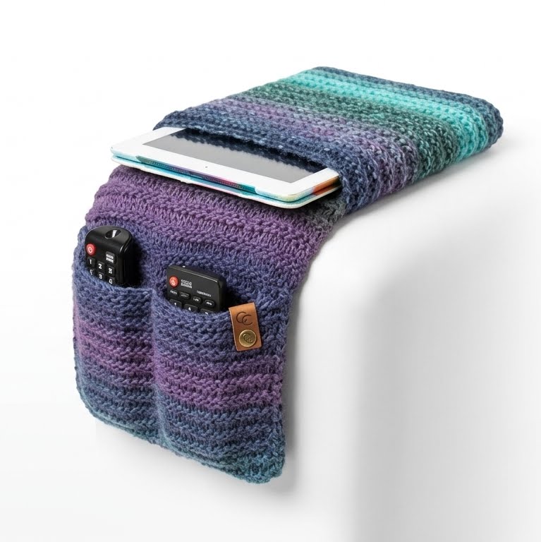 Organizador tejido para sillón