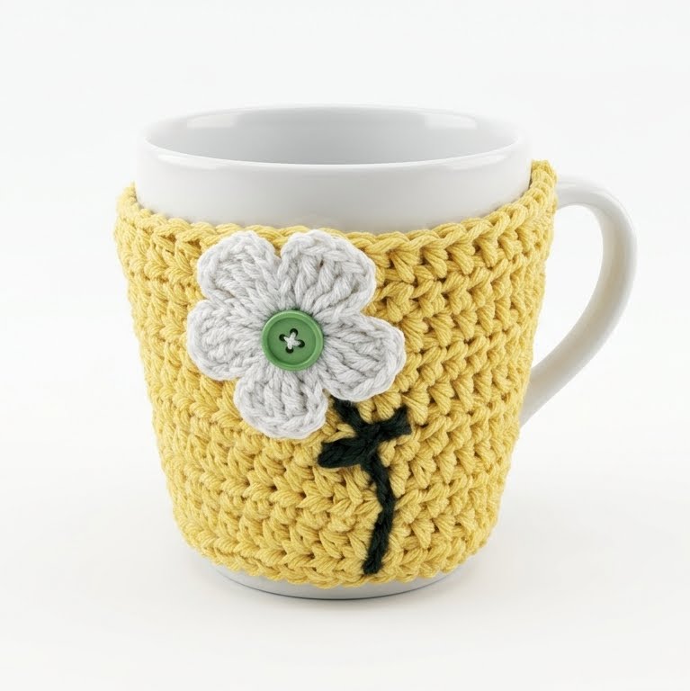 Funda tejida para vaso