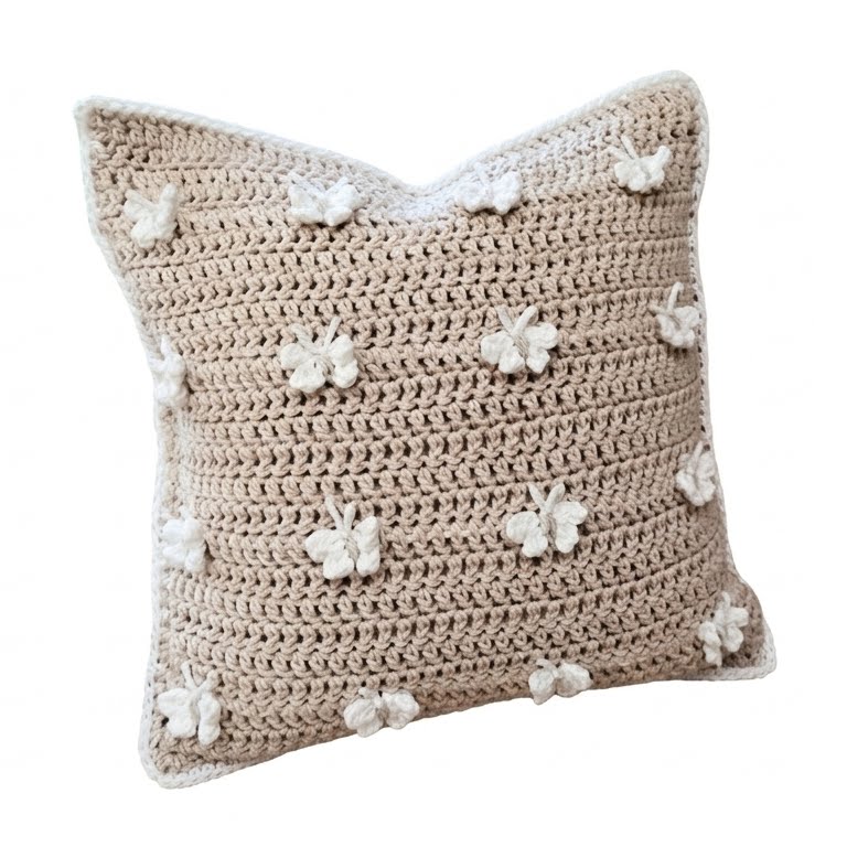 Cojín de crochet