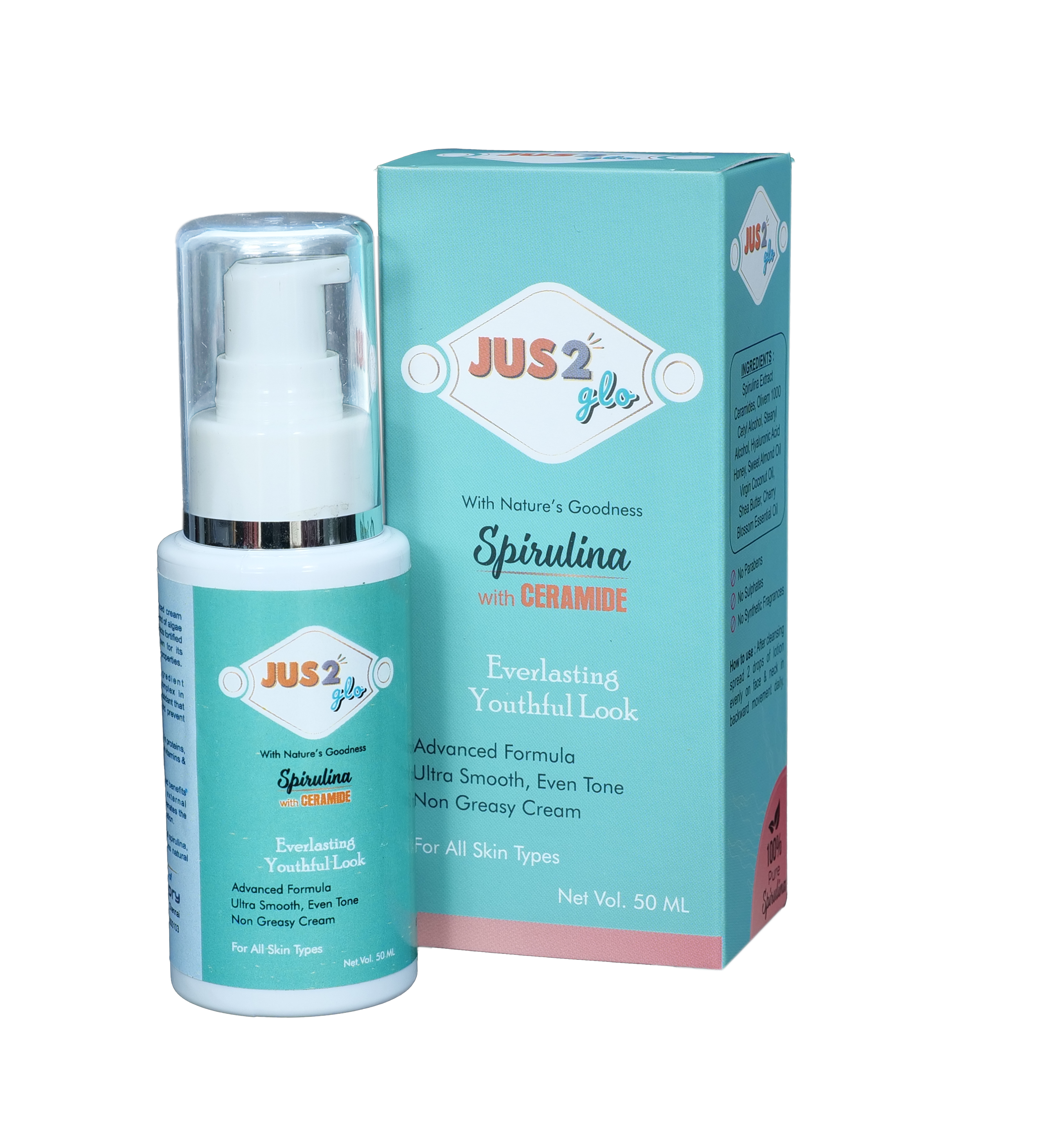 JUS2glo Spirulina Face Cream