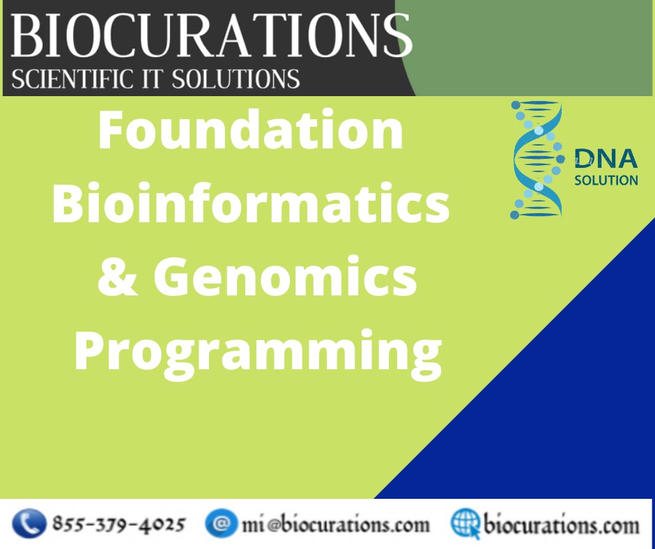 6 Months Online Live Training : Foundation Bioinformatics | Genomics Programming