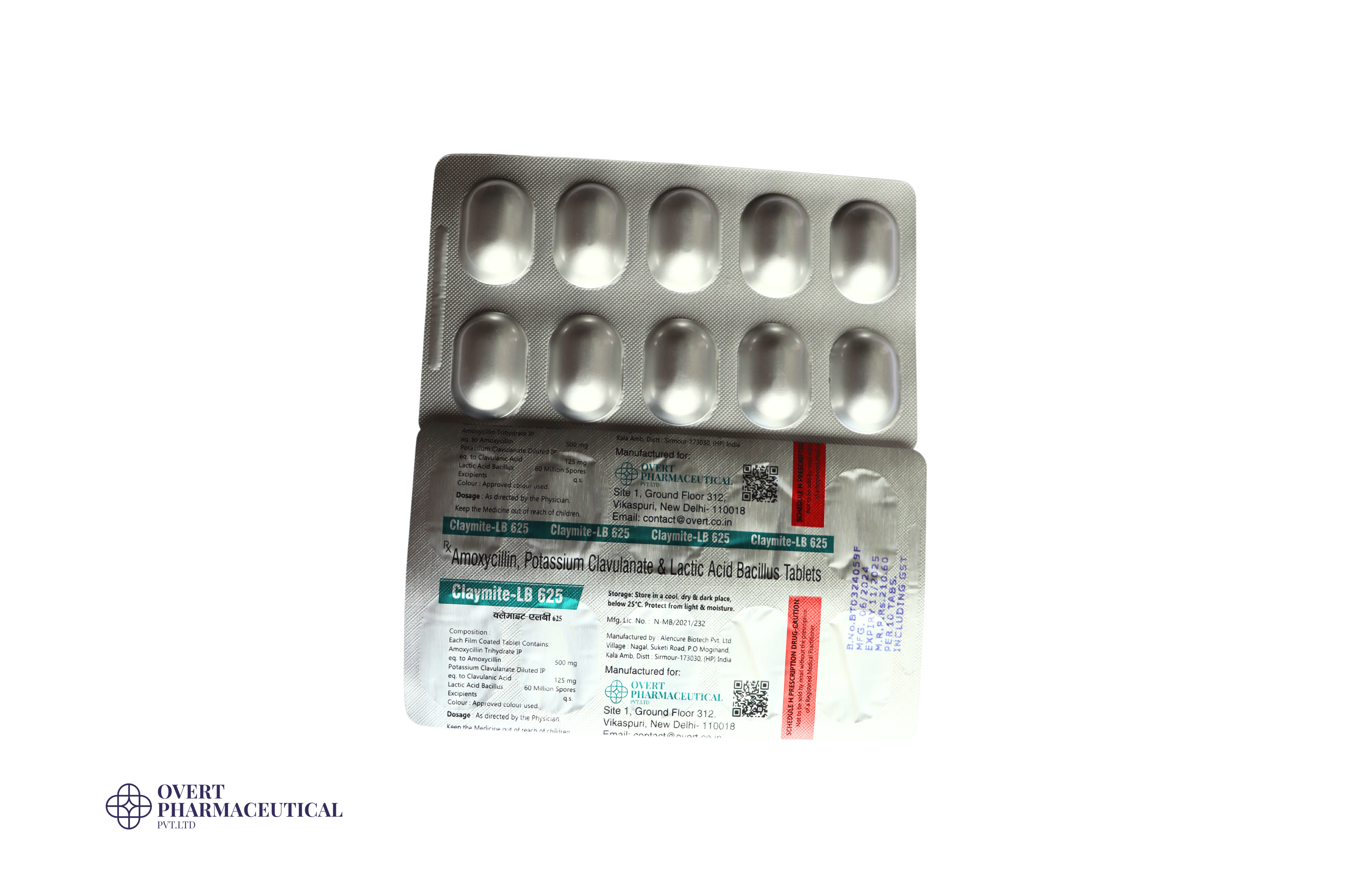 Claymite-LB 625 Tablets