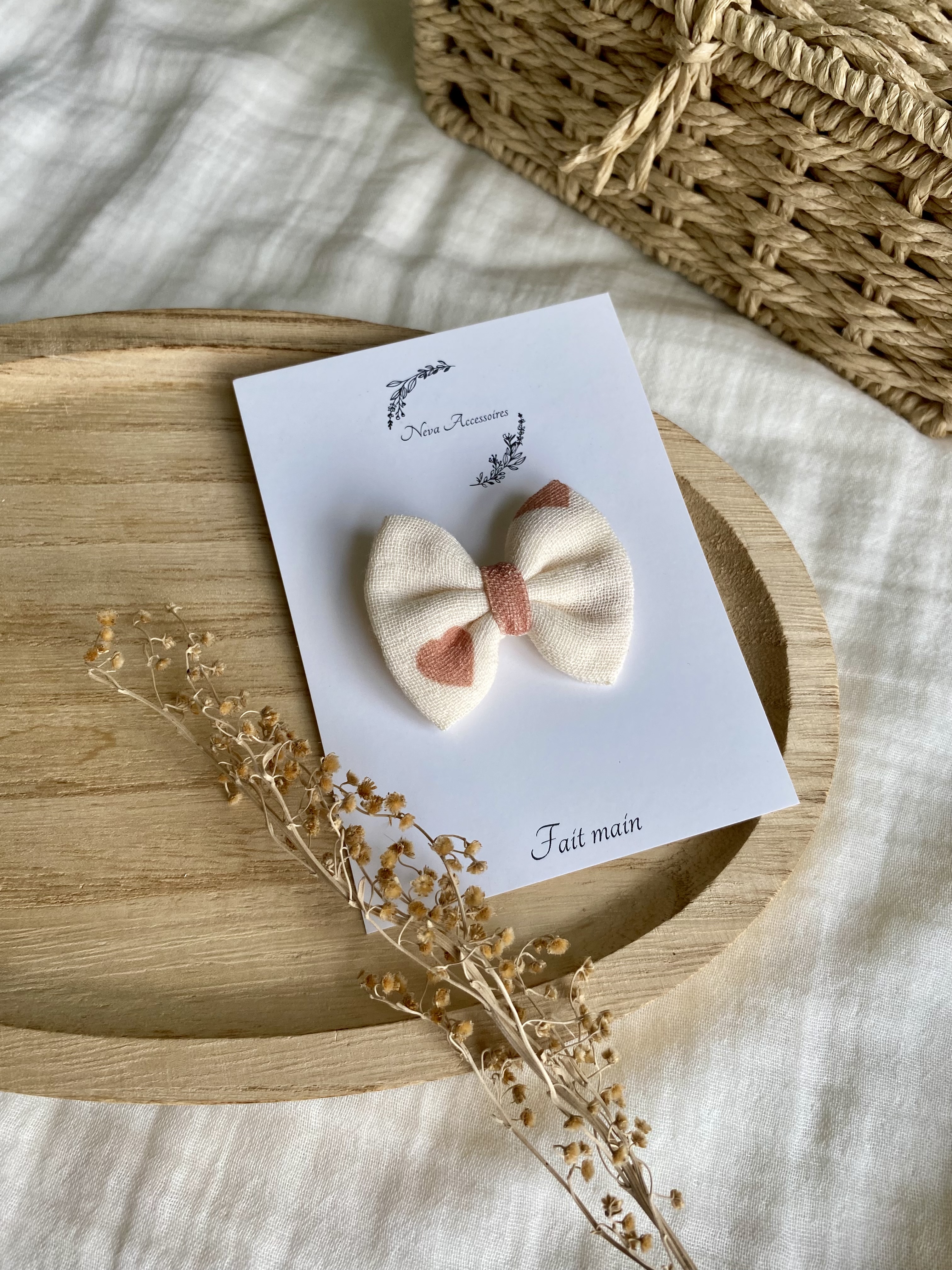 Noeud coeur caramel S