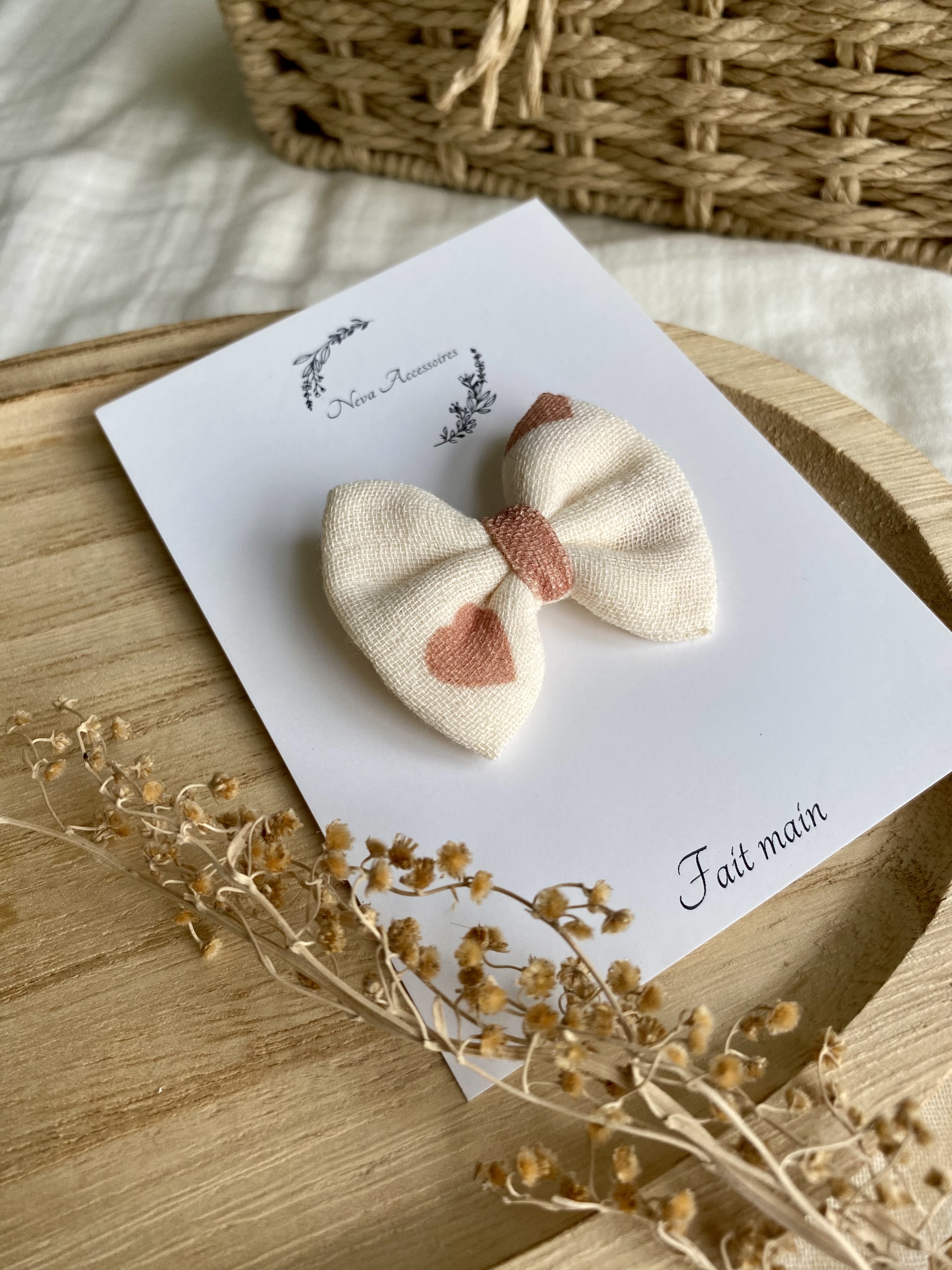 Noeud coeur caramel S