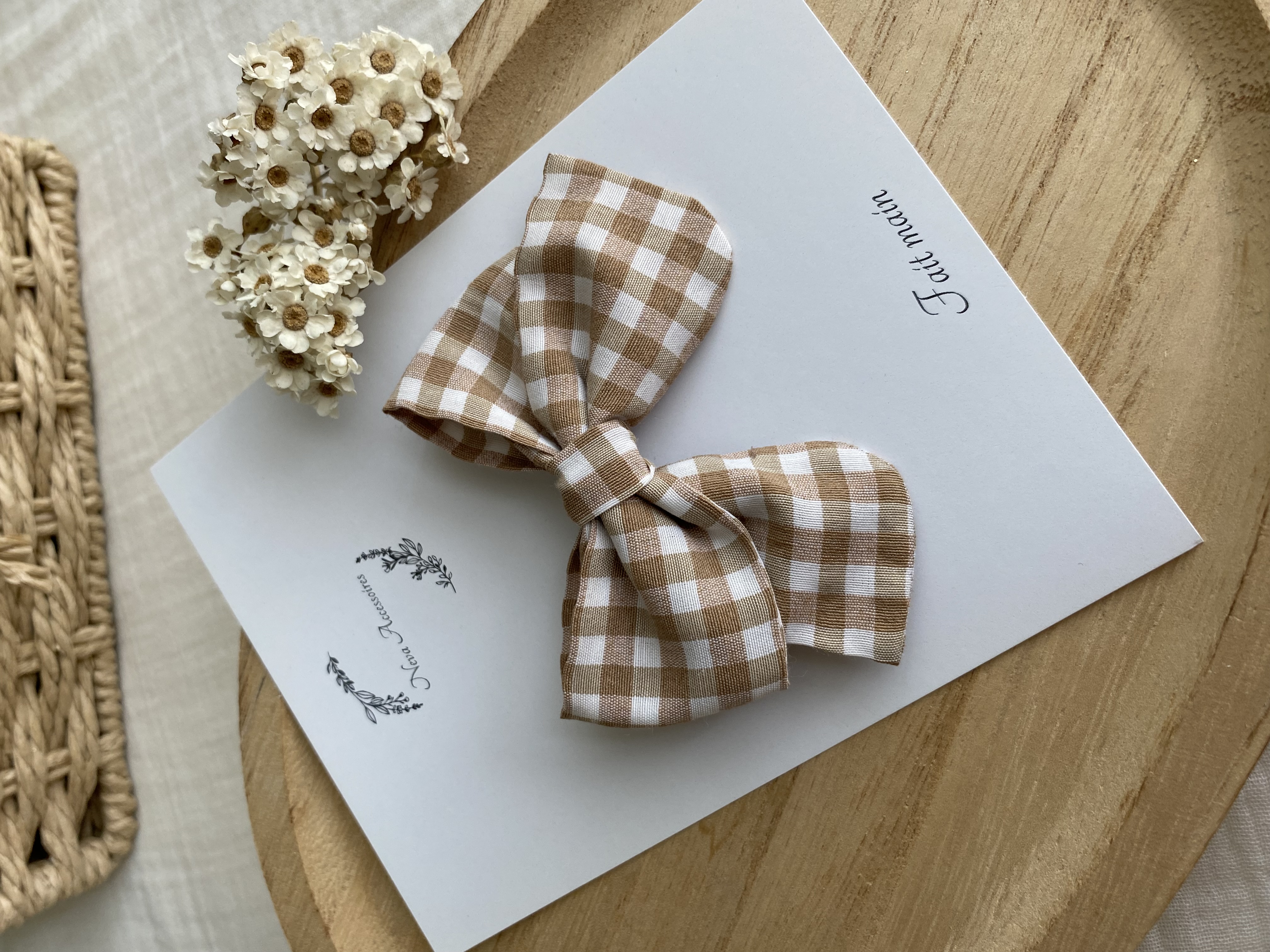 Noeud vichy marron L