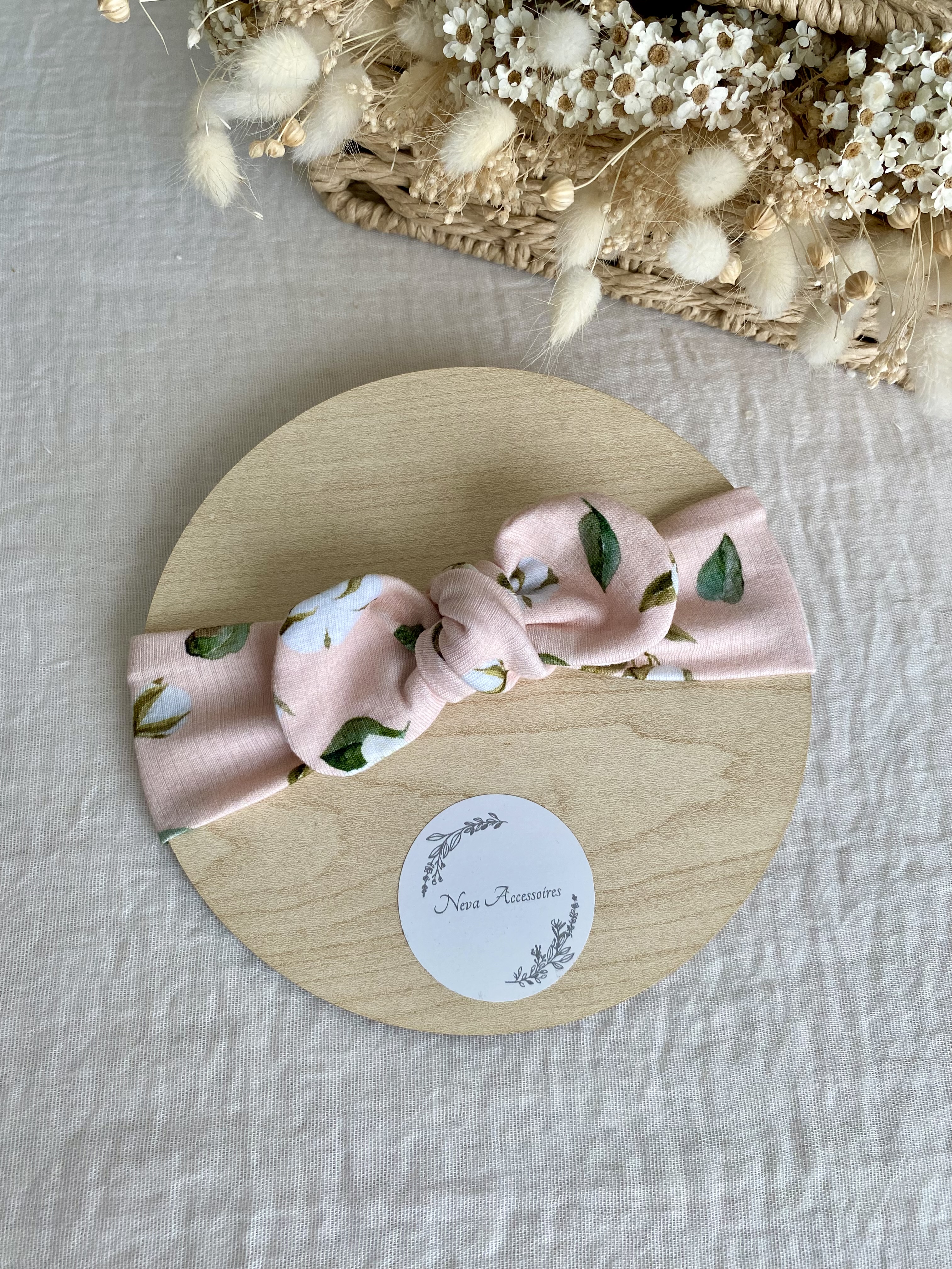 Bandeau fleur de coton