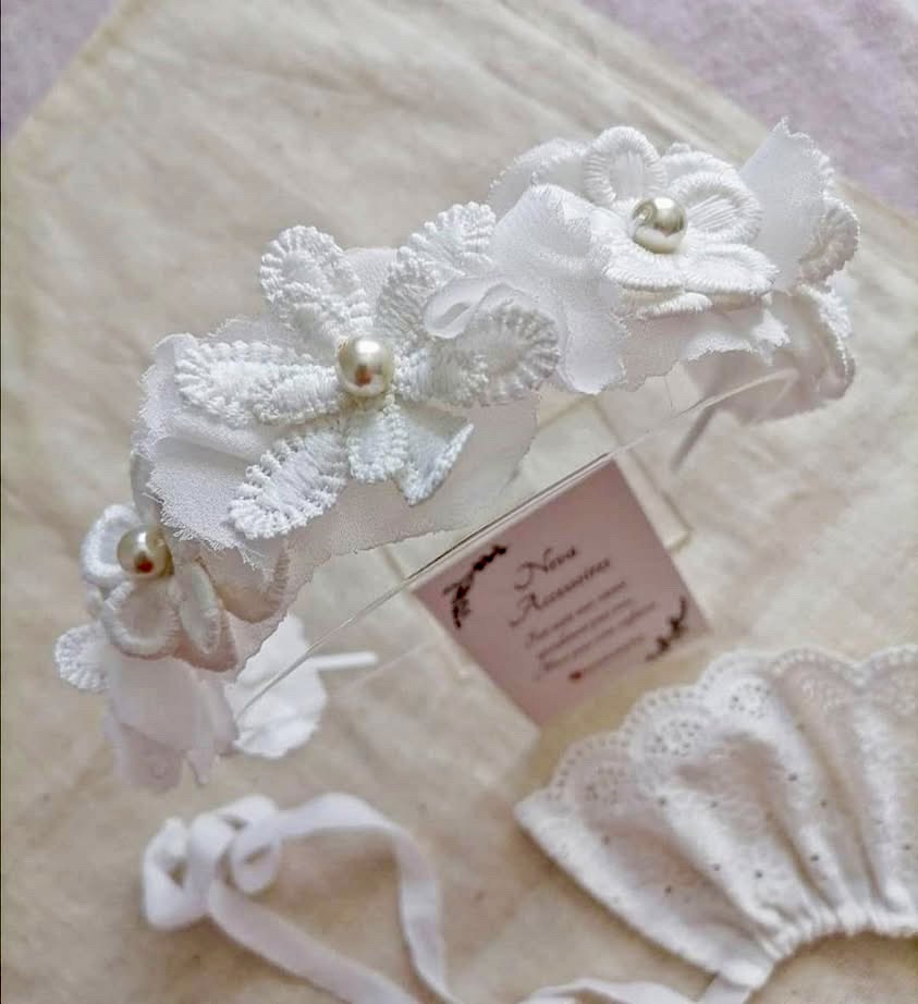 Serre-tête fleur dentelle