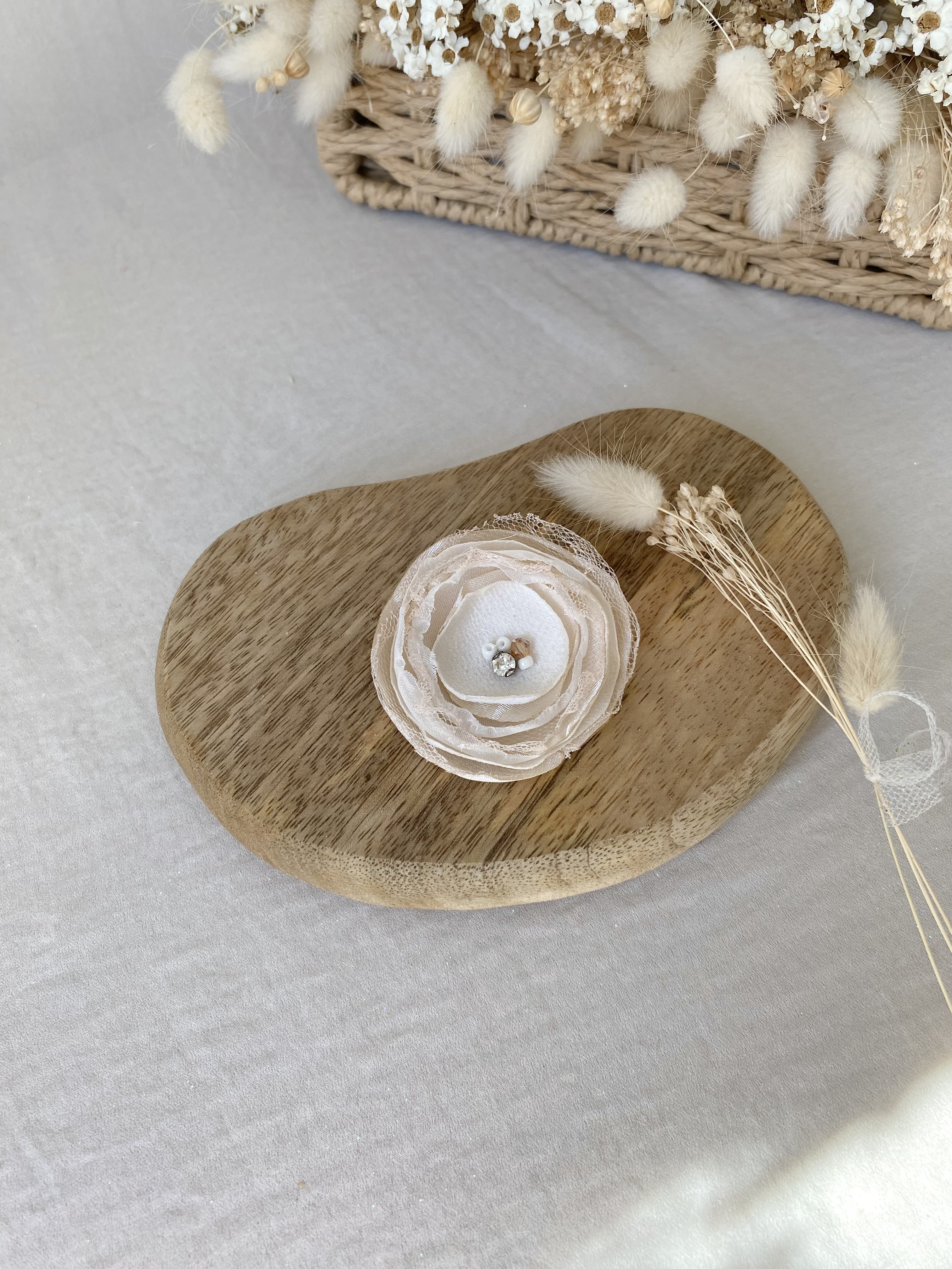 Barrette pivoine