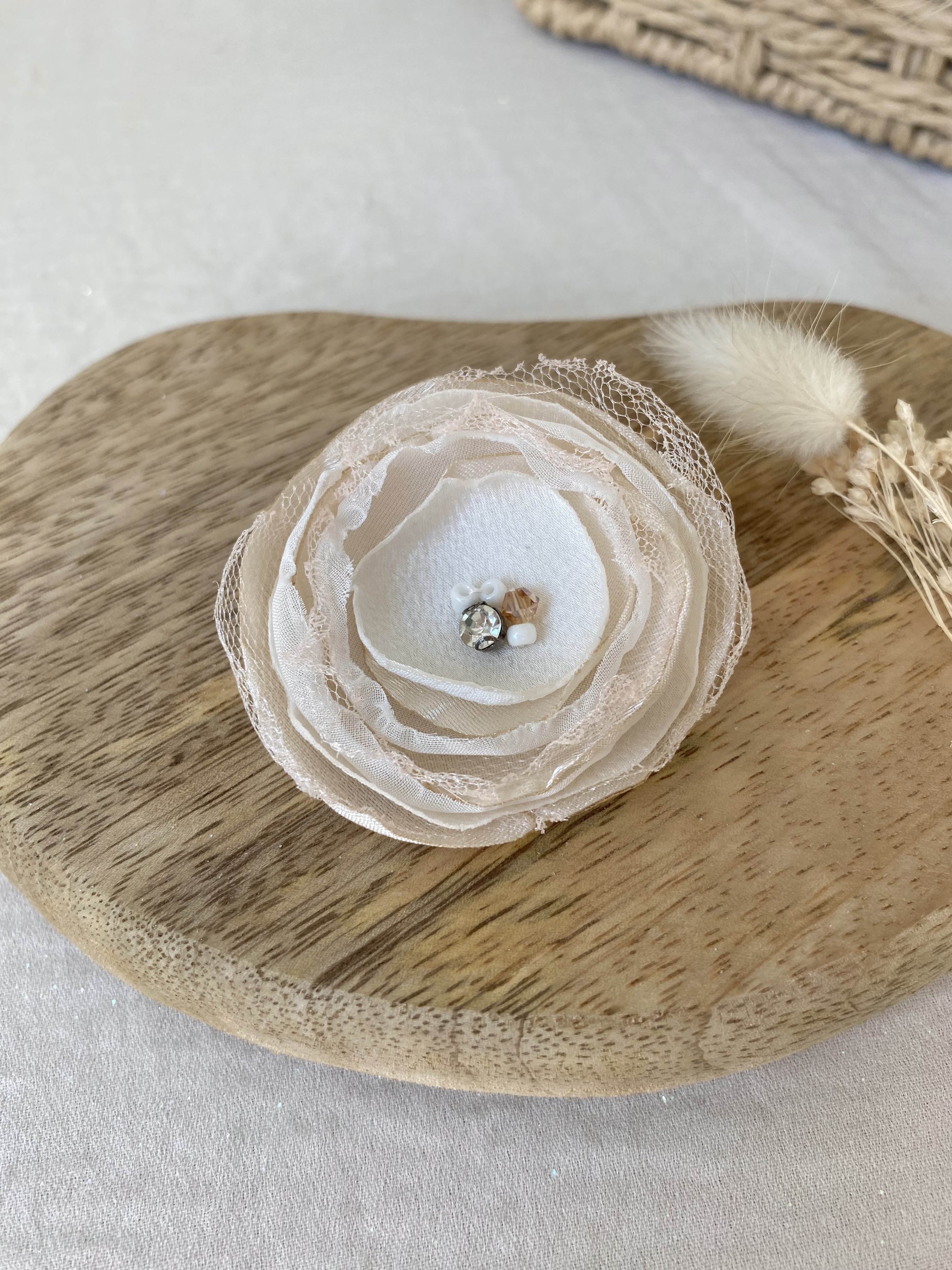 Barrette pivoine