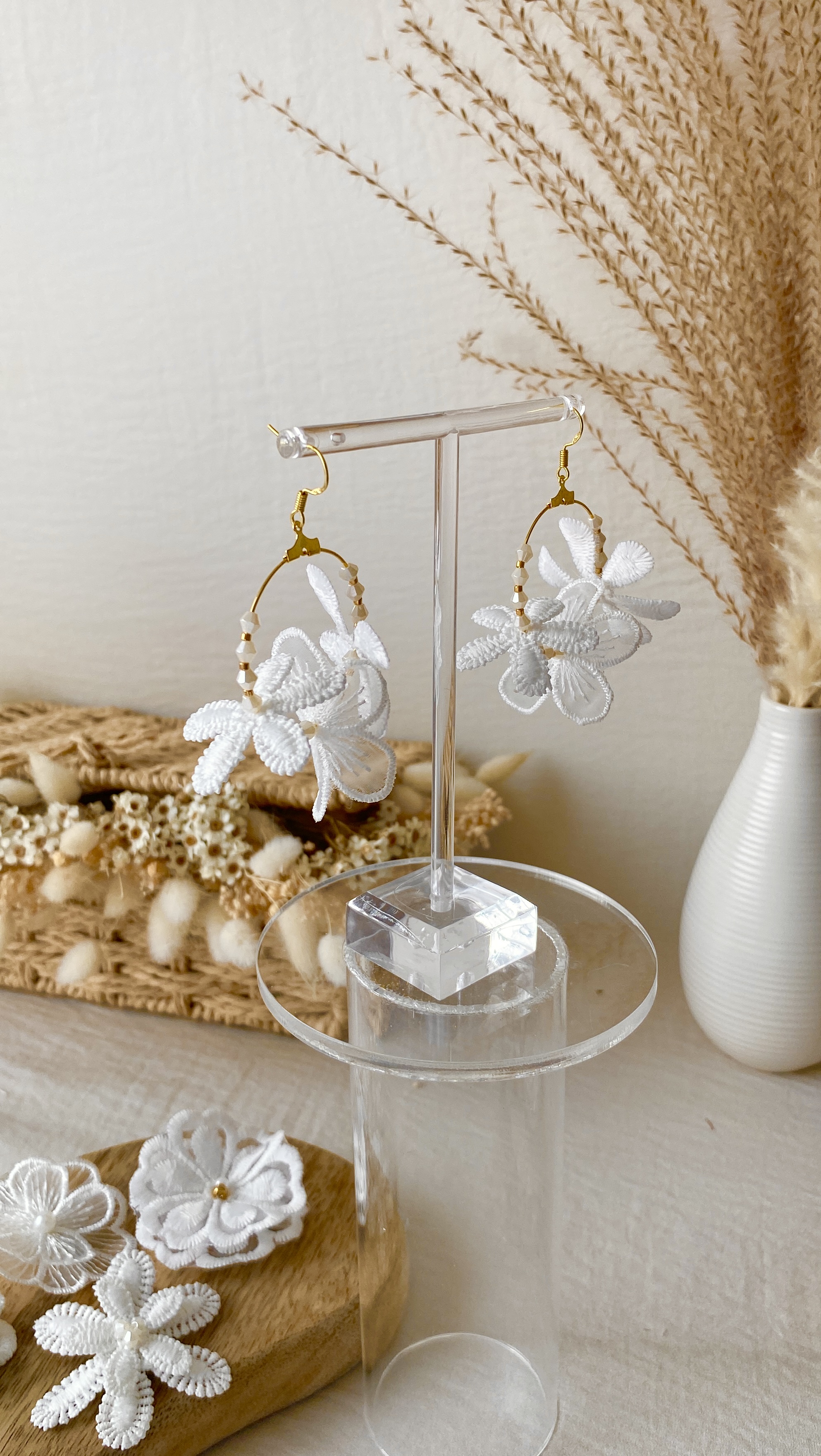 Boucles d'oreilles fleurs