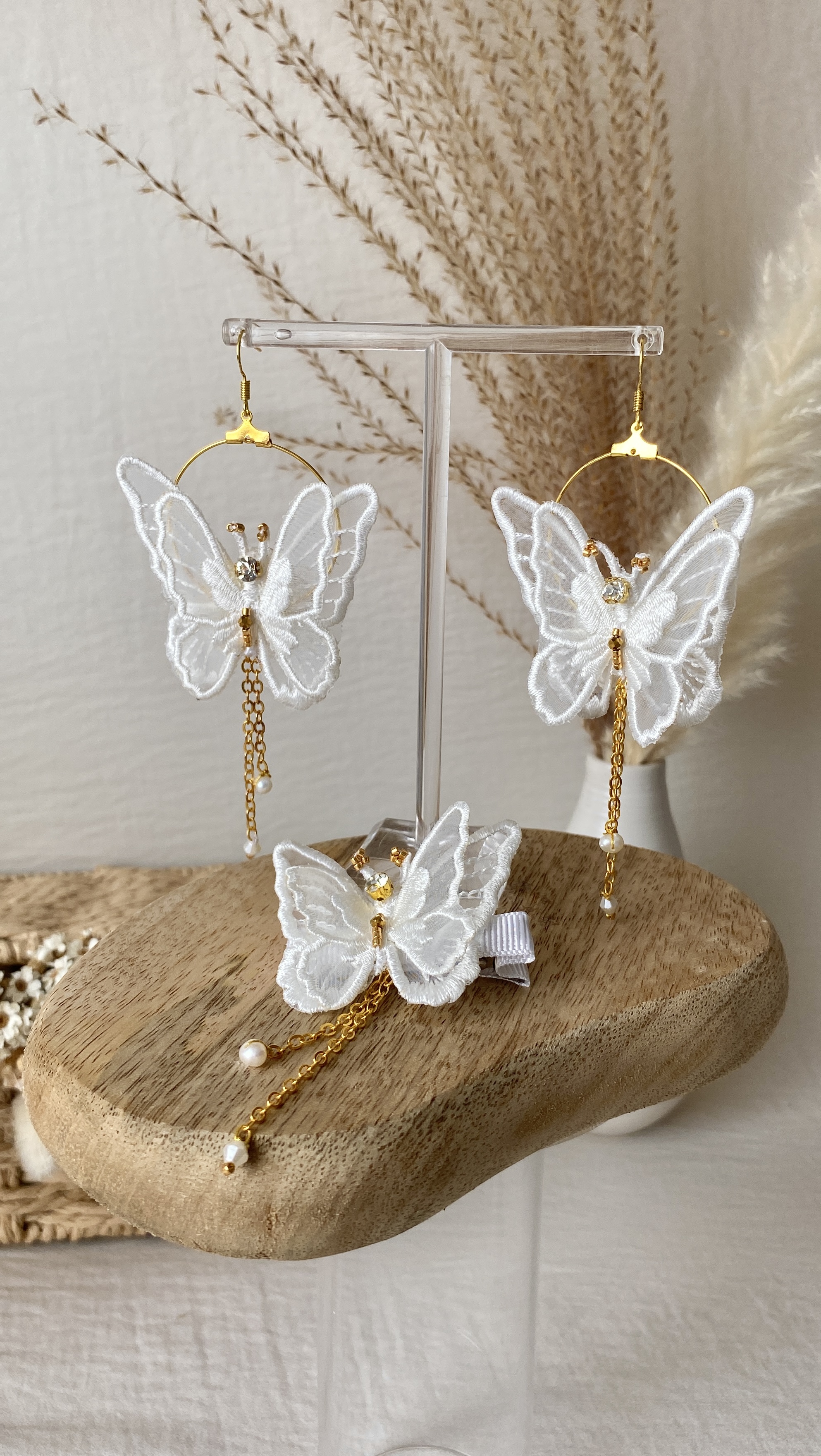 Boucles d'oreilles papillons