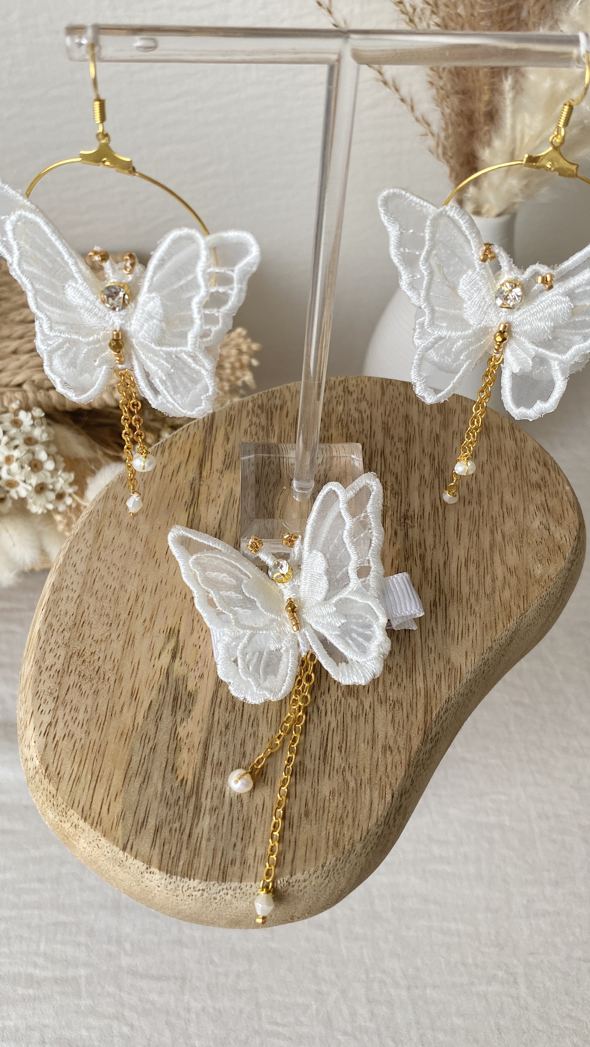 Boucles d'oreilles papillons