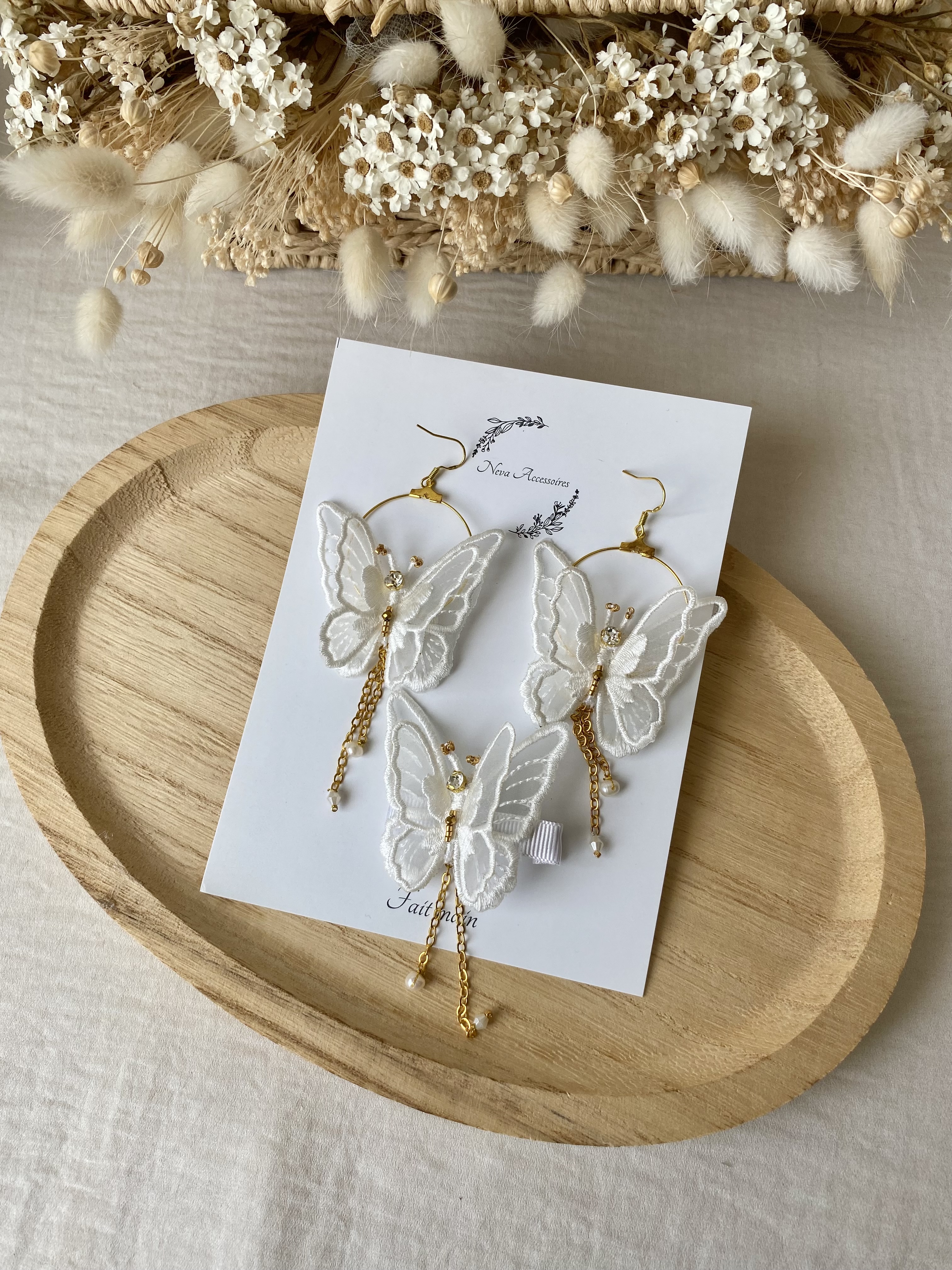 Boucles d'oreilles papillons