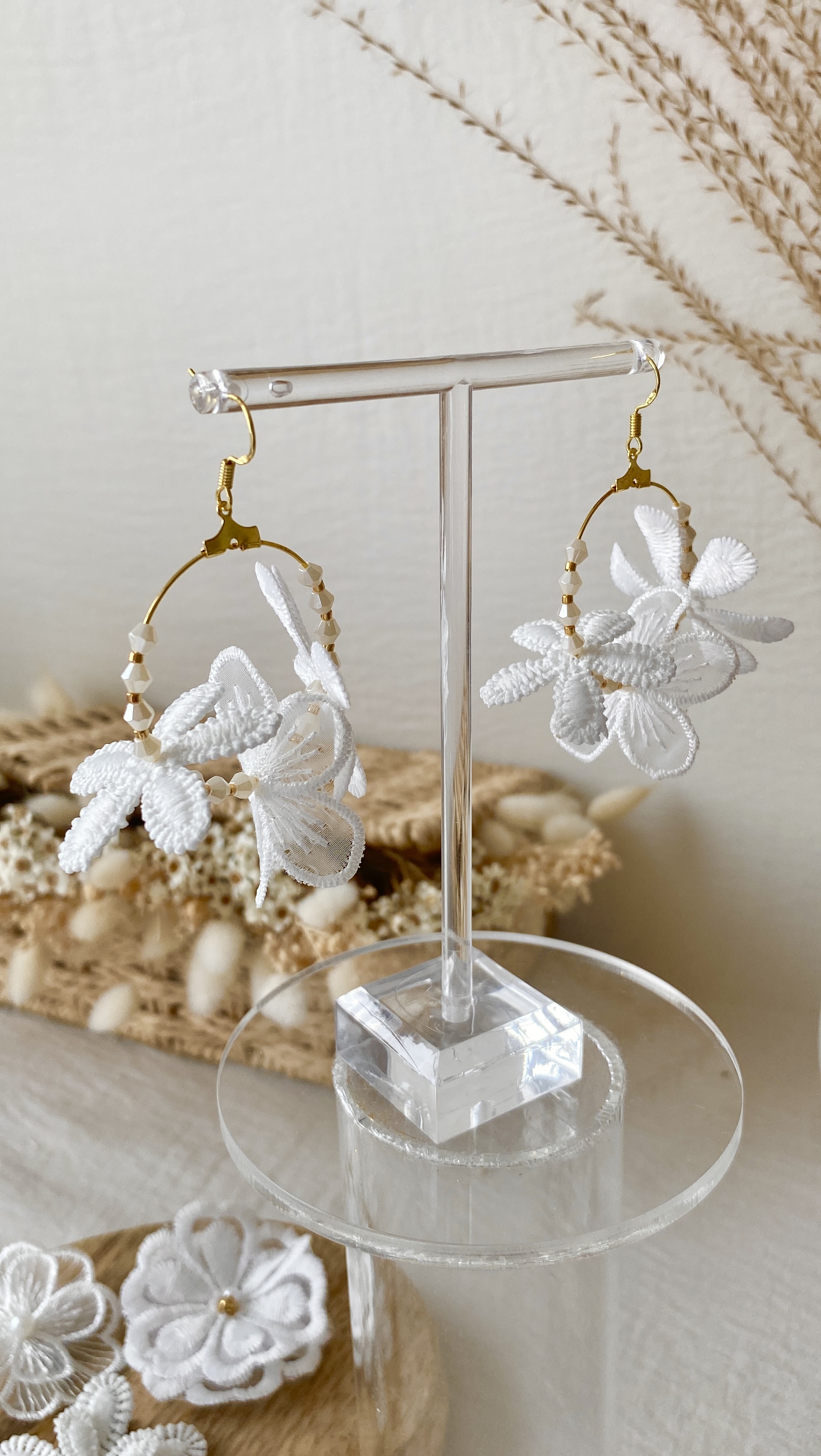 Boucles d'oreilles fleurs
