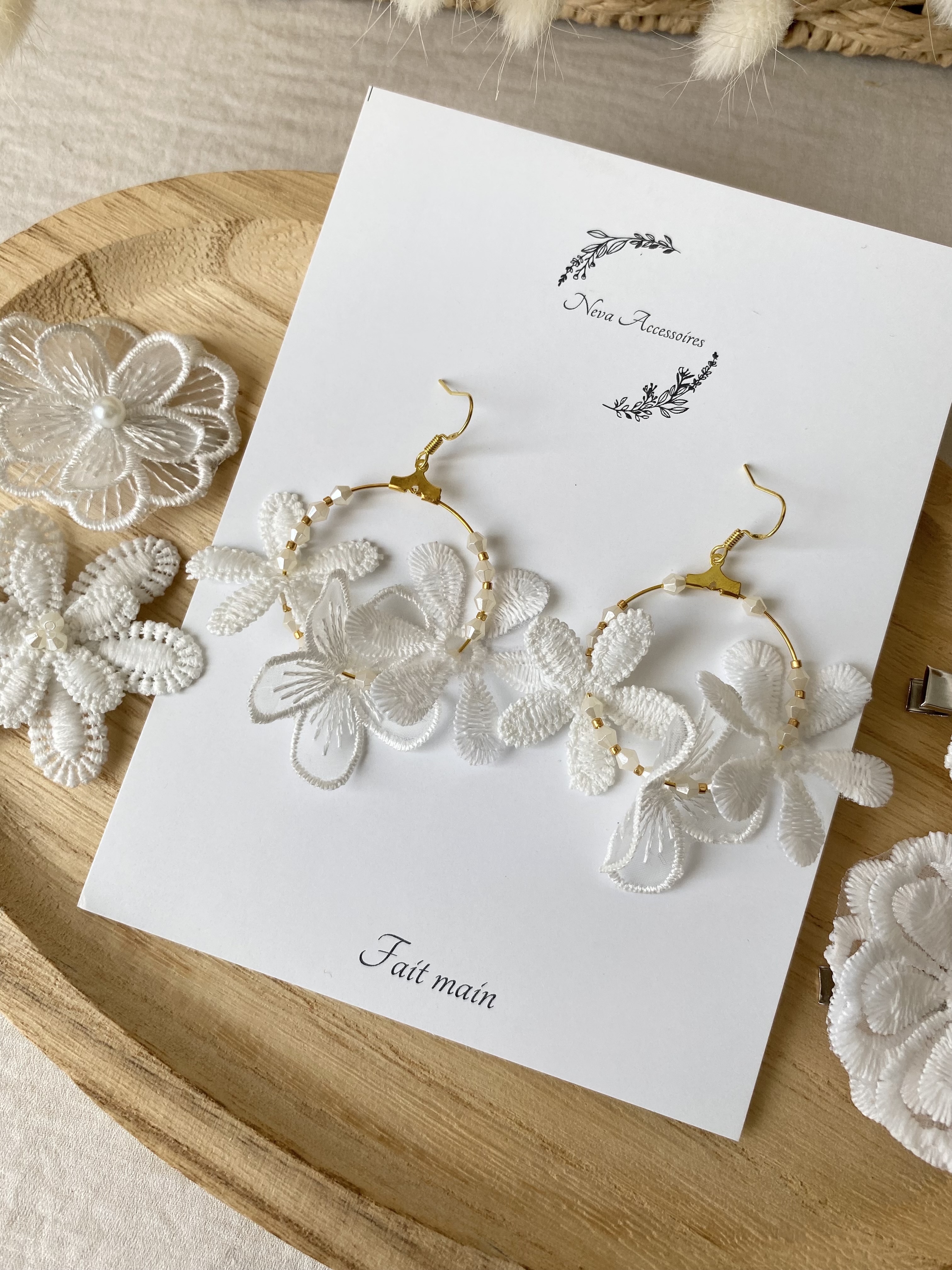 Boucles d'oreilles fleurs