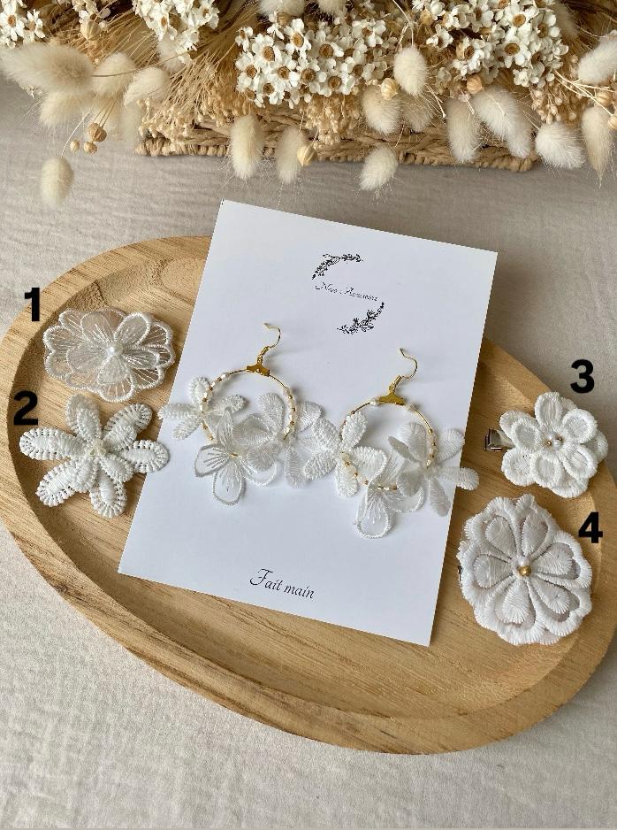 Boucles d'oreilles fleurs