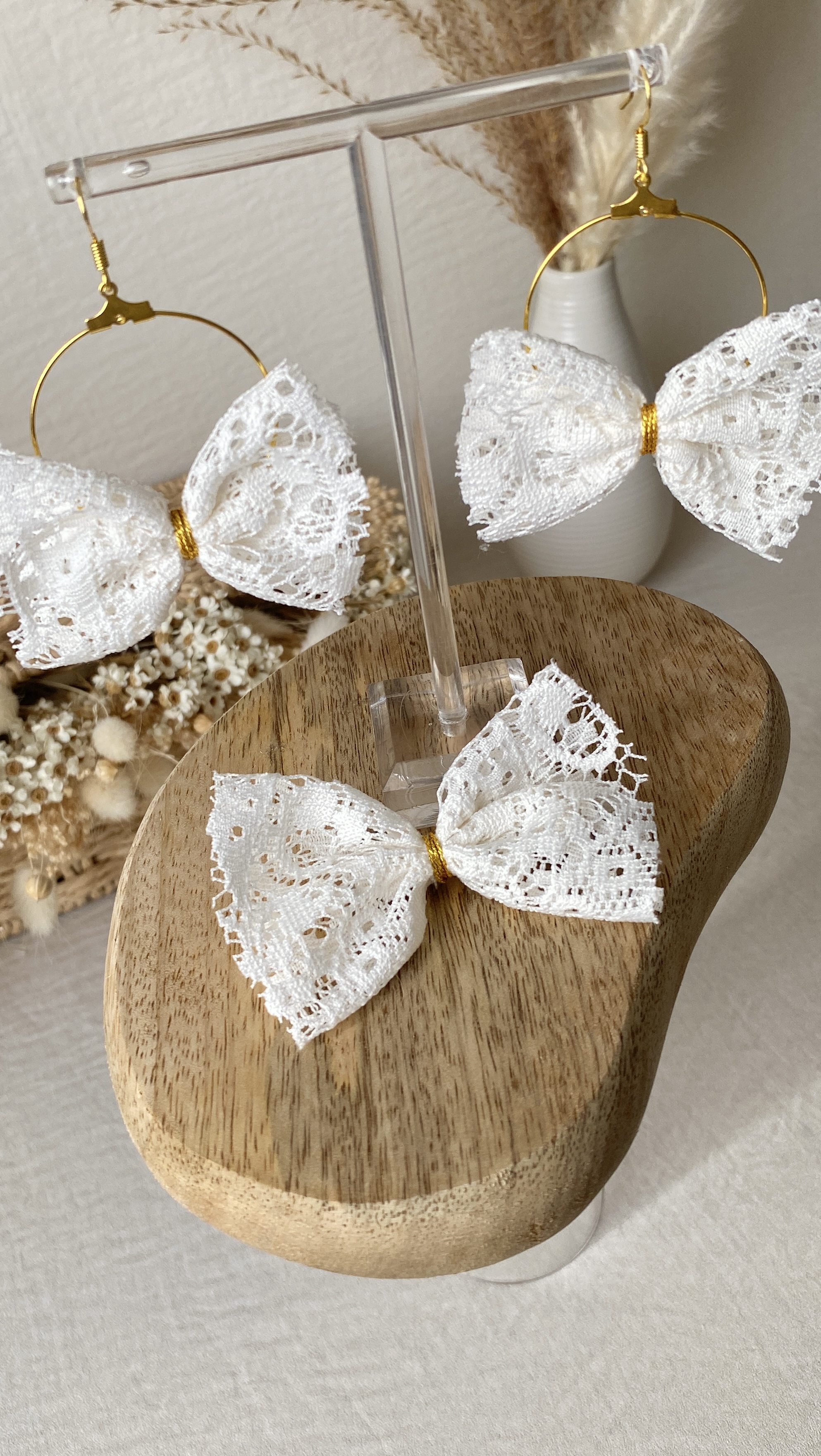 Boucles d'oreilles noeuds
