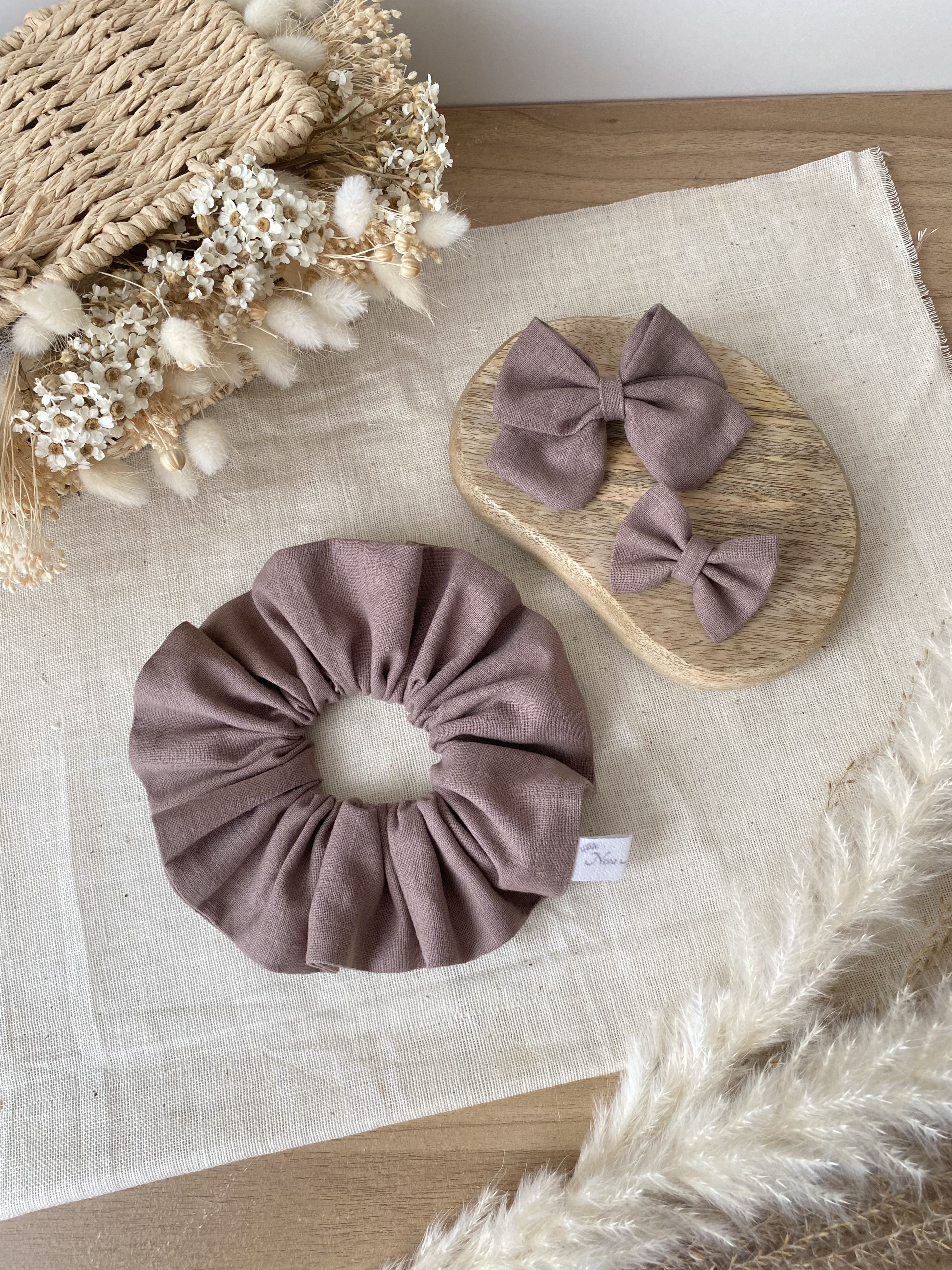 Chouchou taupe XL
