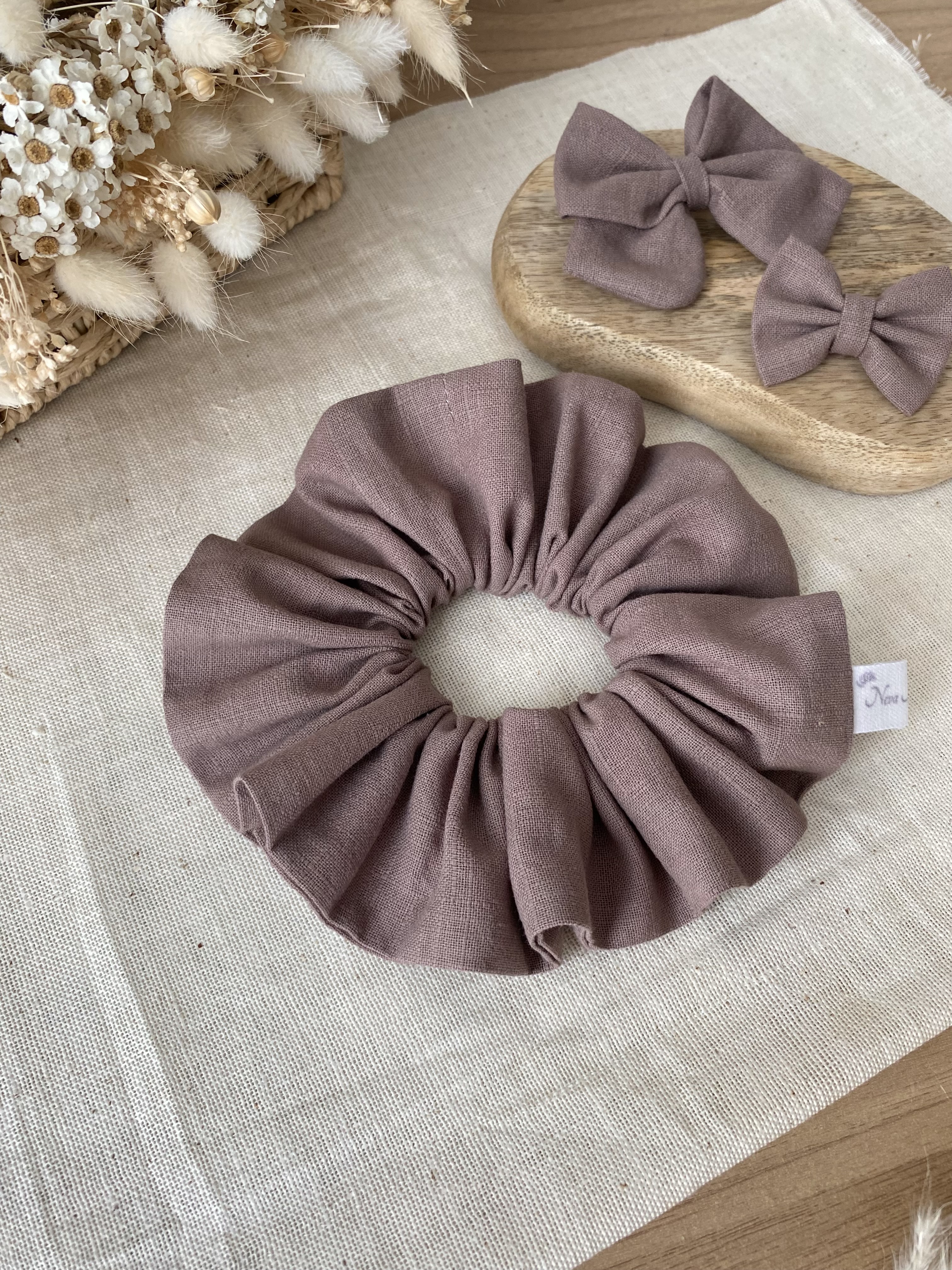 Chouchou taupe XL