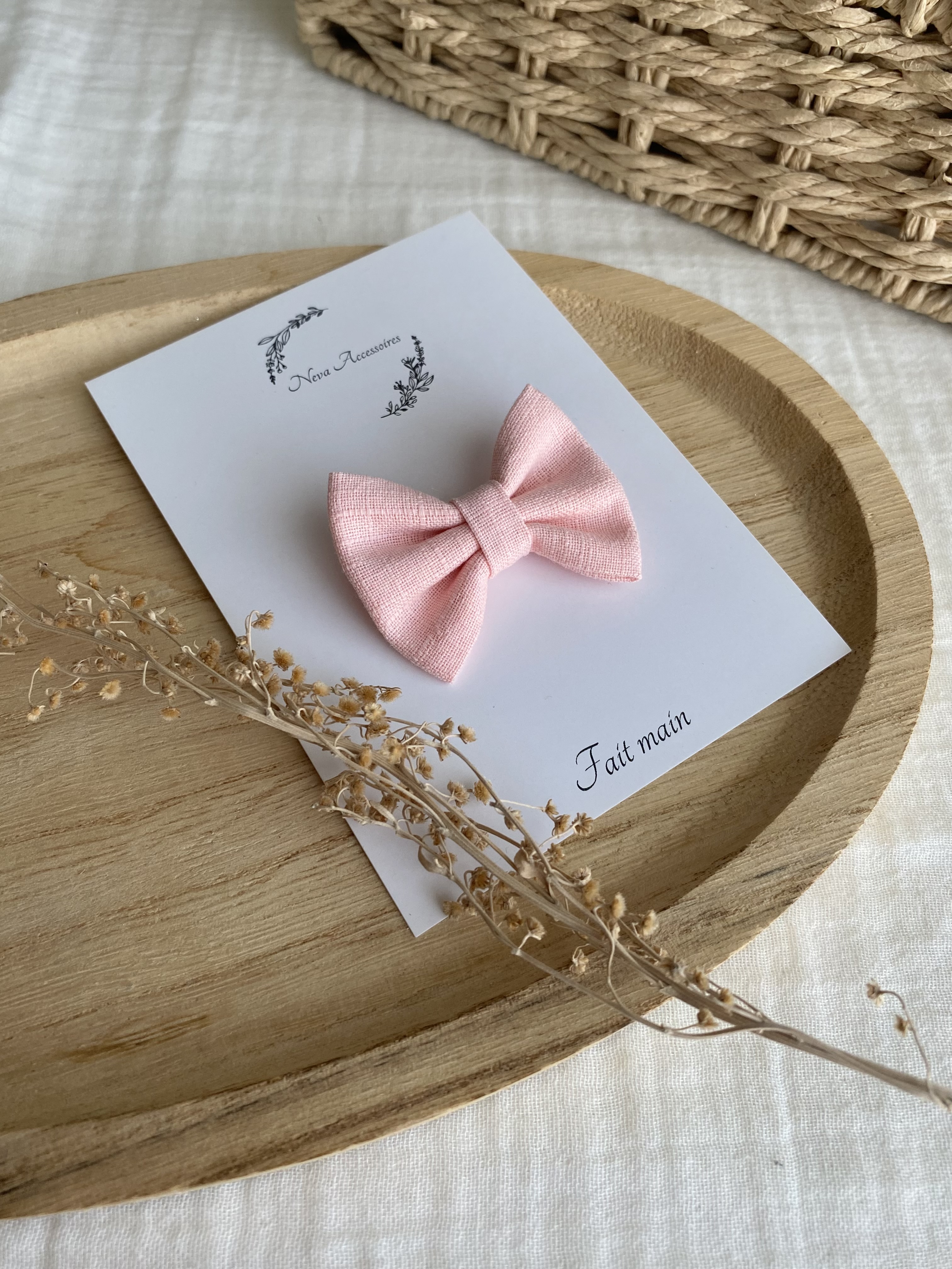 Noeud rose pale S