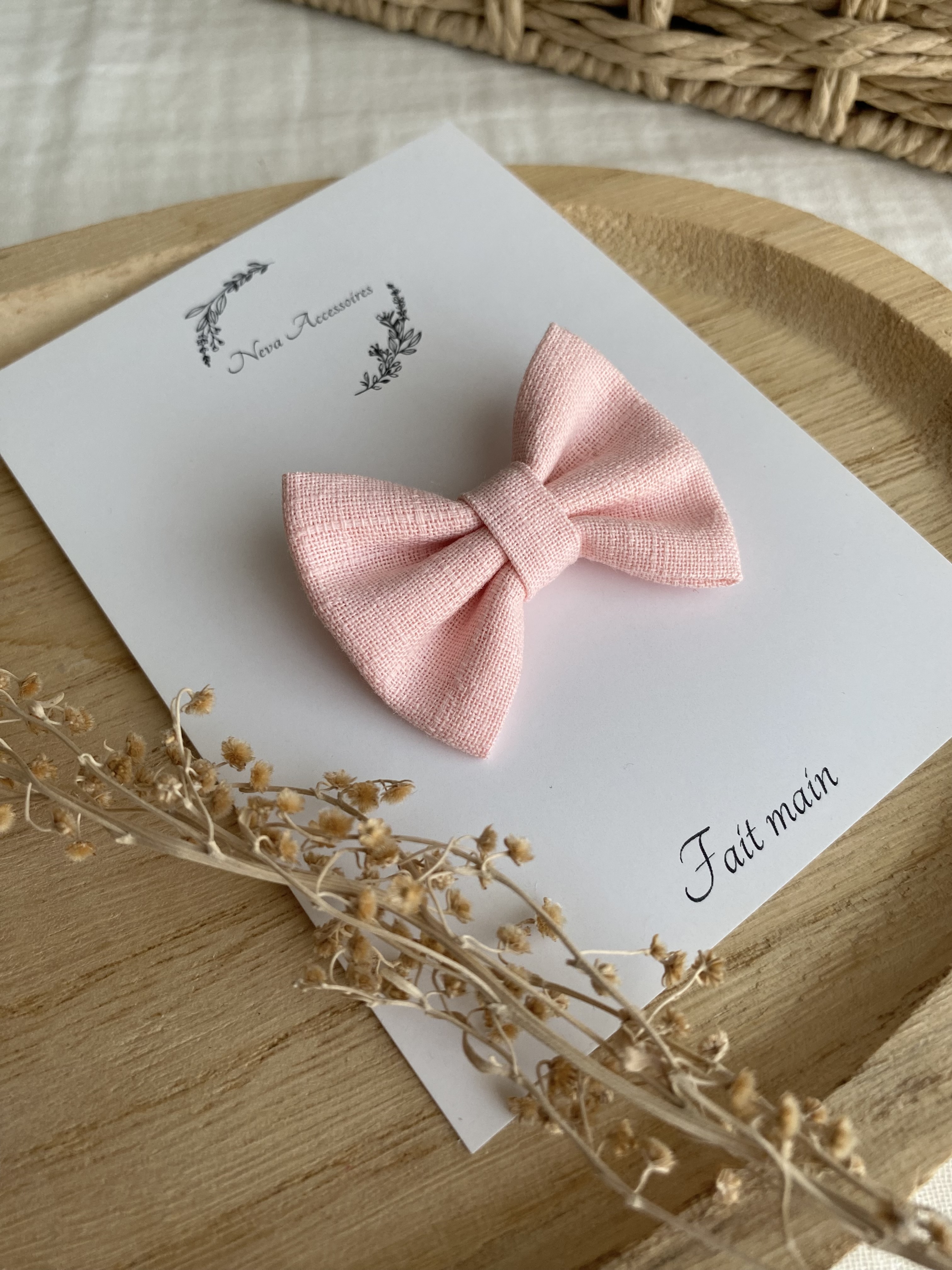 Noeud rose pale S