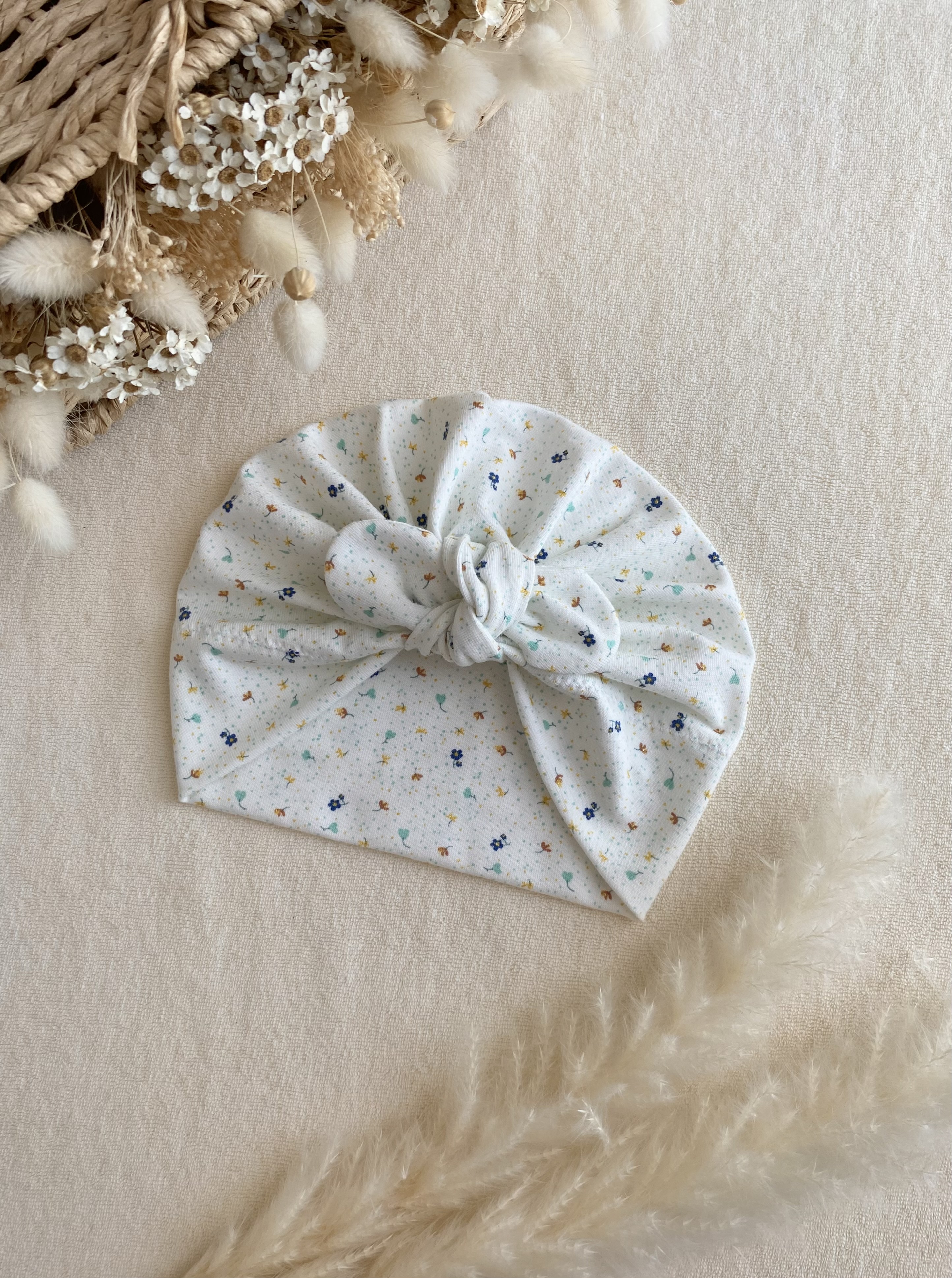 Turban brise fleurie