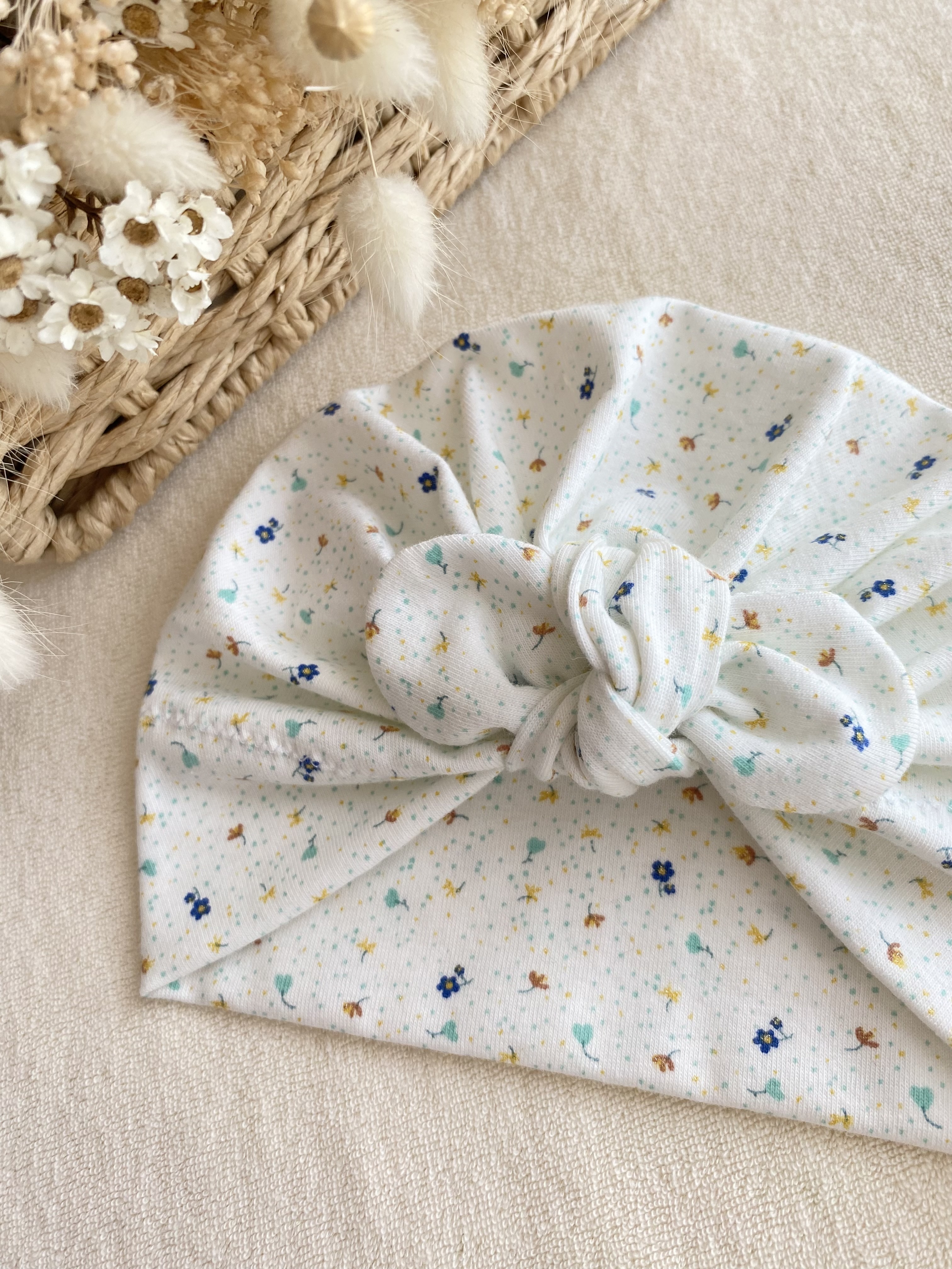 Turban brise fleurie