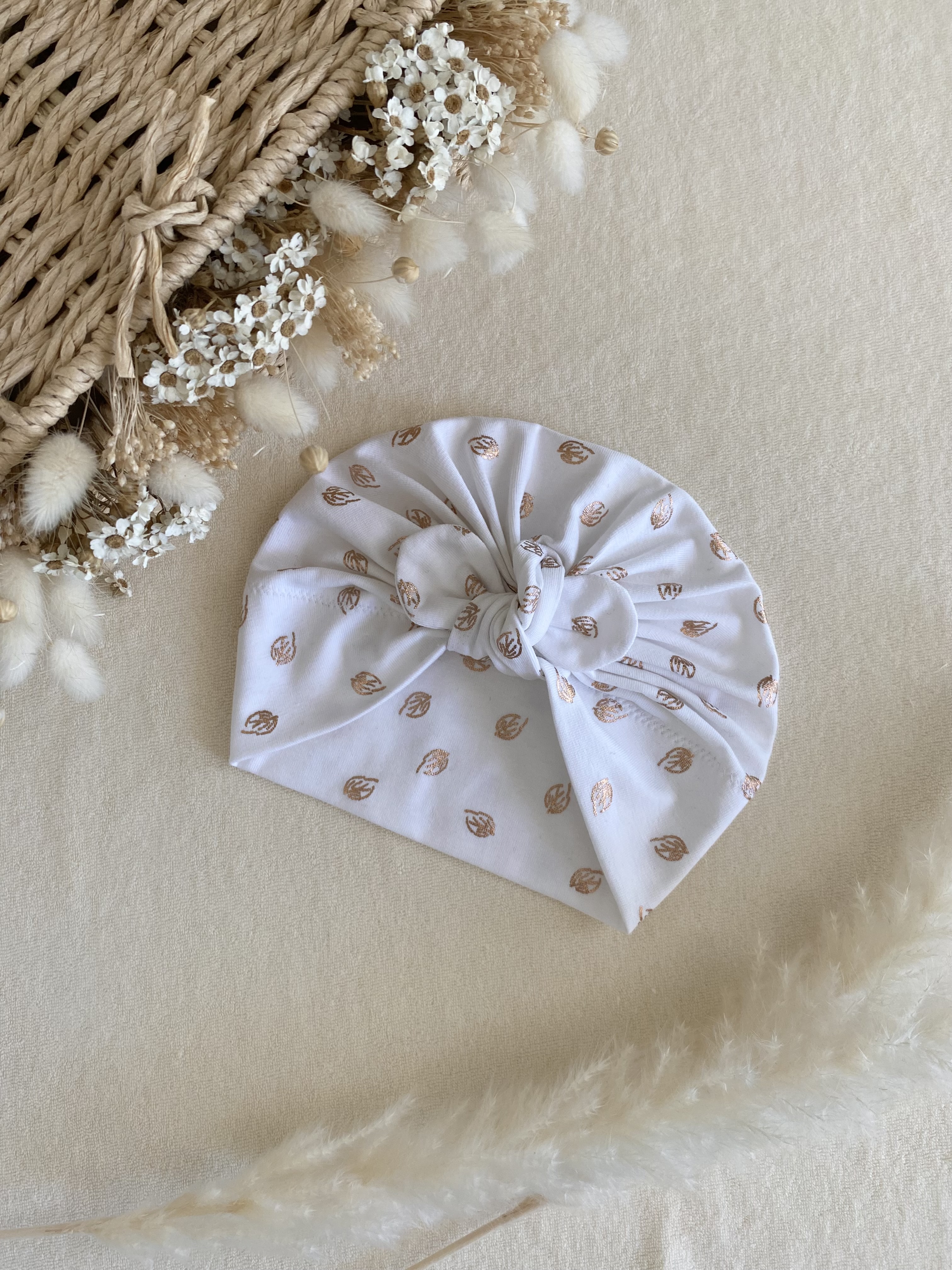 Turban feuille d'or