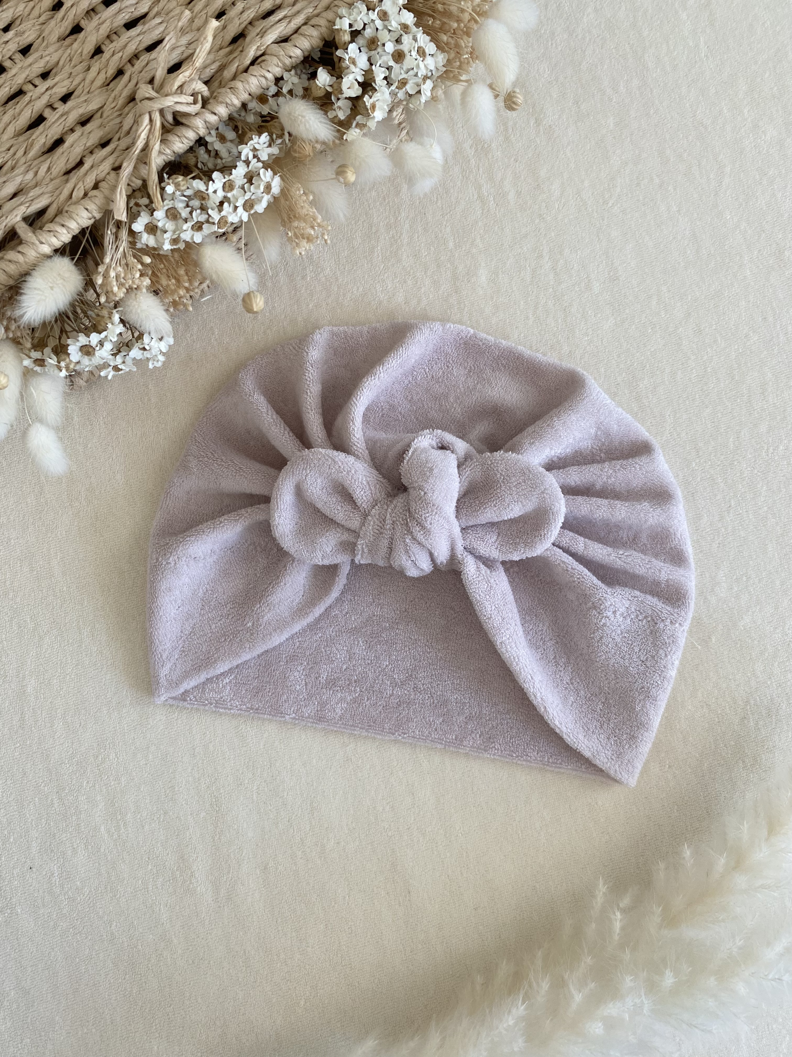 Turban éponge beige
