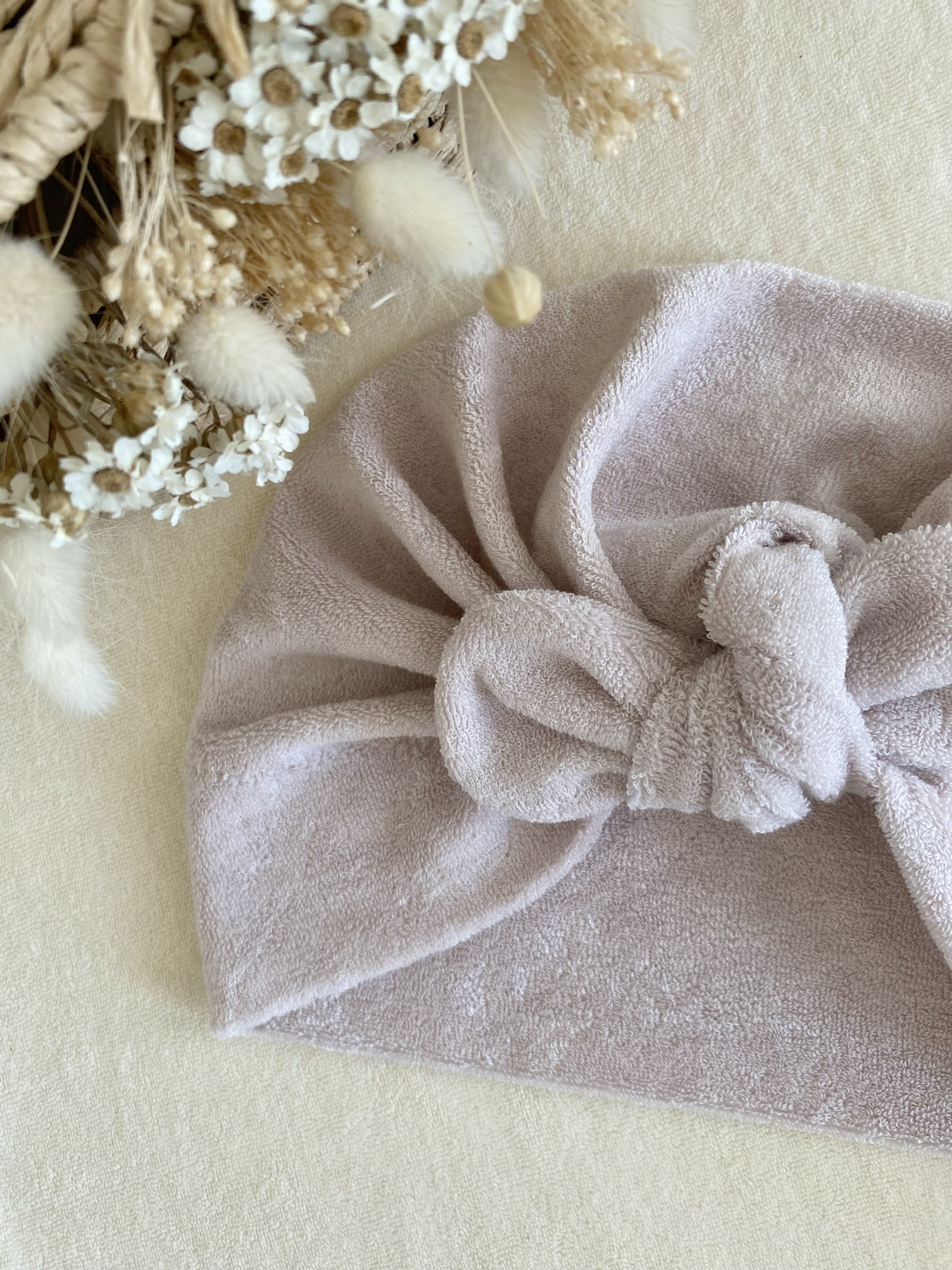 Turban éponge beige