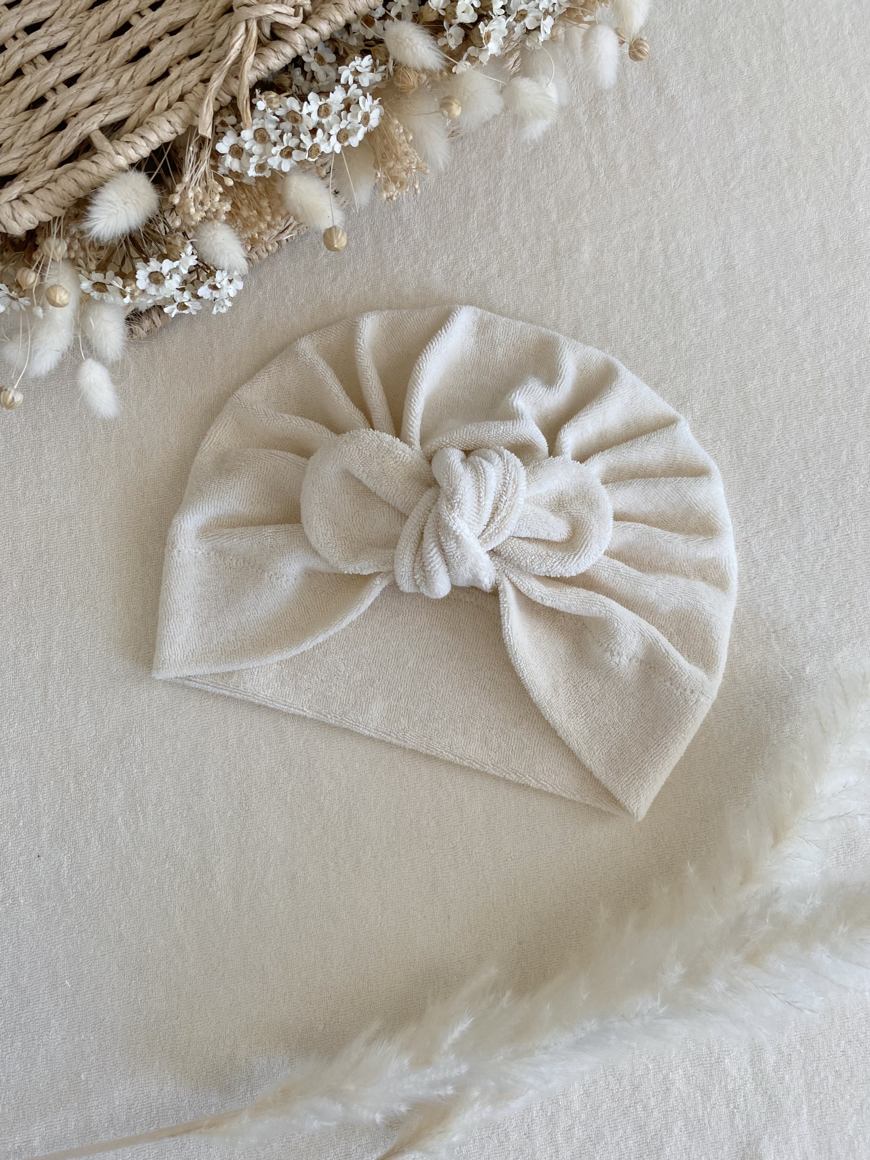 Turban éponge vanille