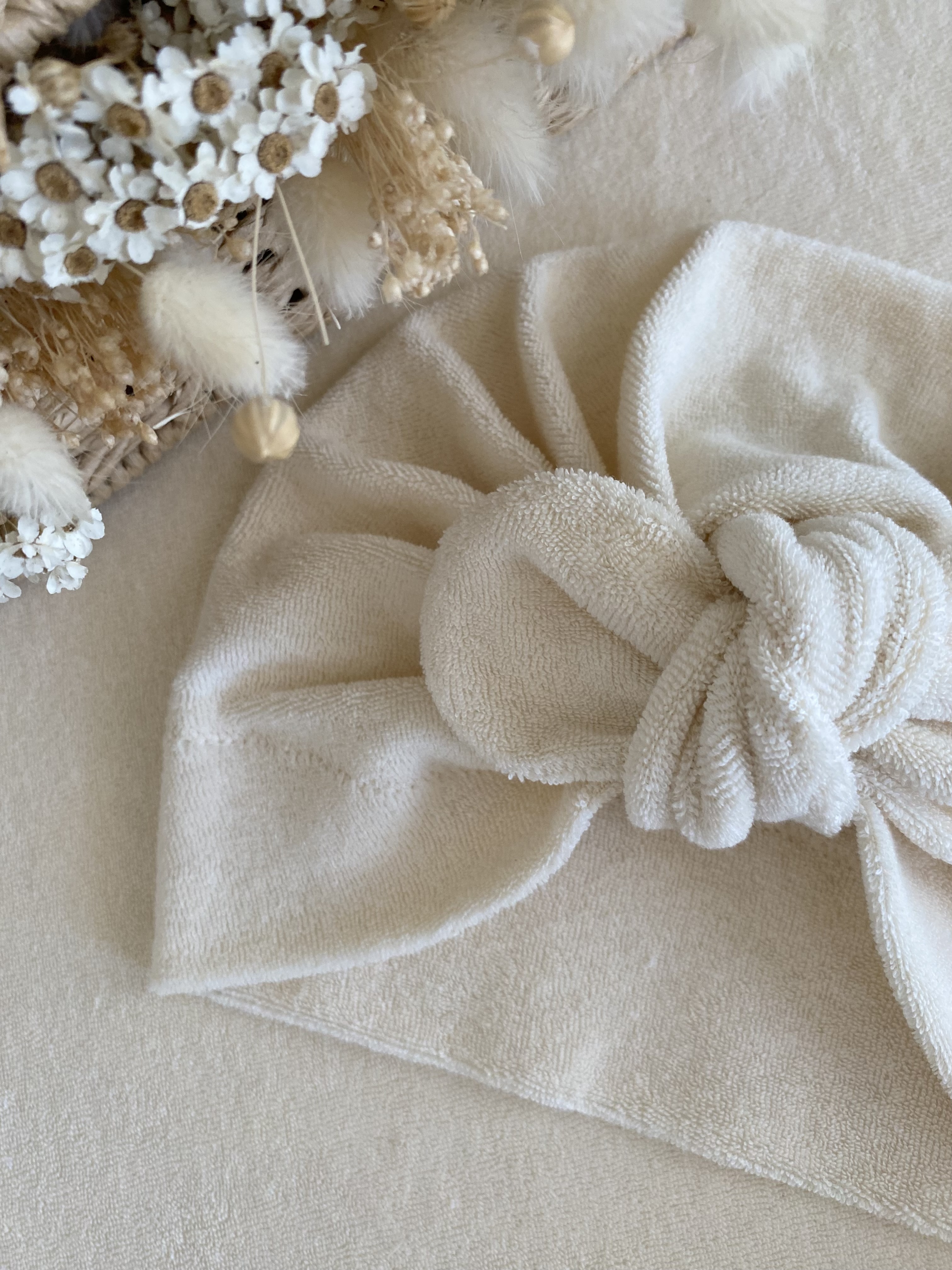 Turban éponge vanille