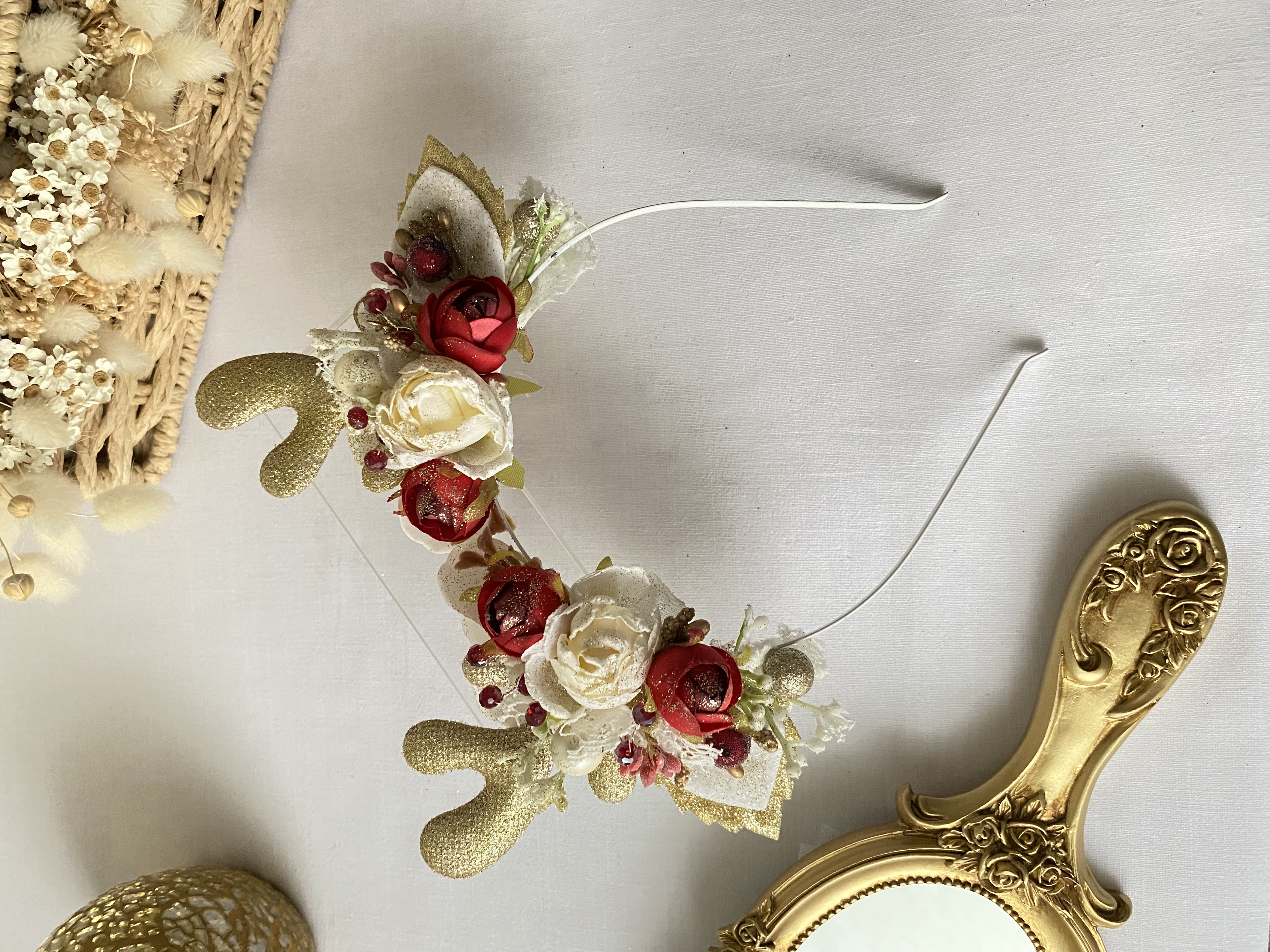 Serre tête biche rouge