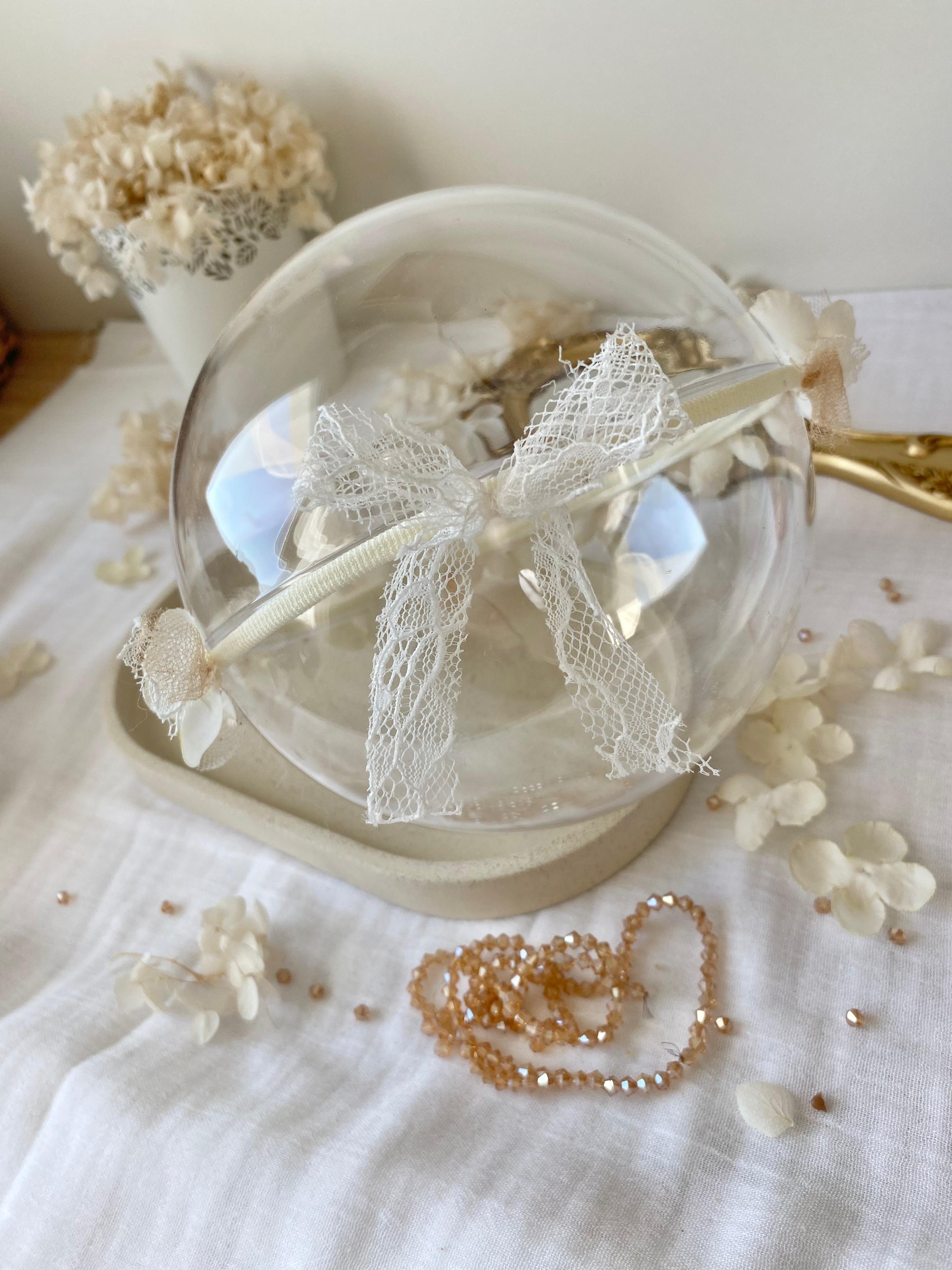 Couronne hortensia ivoire