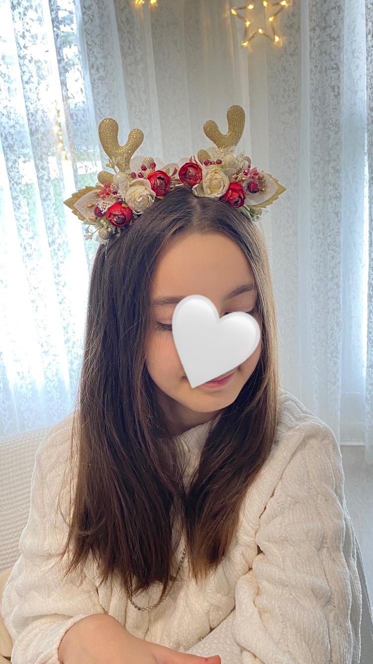 Serre tête biche rouge