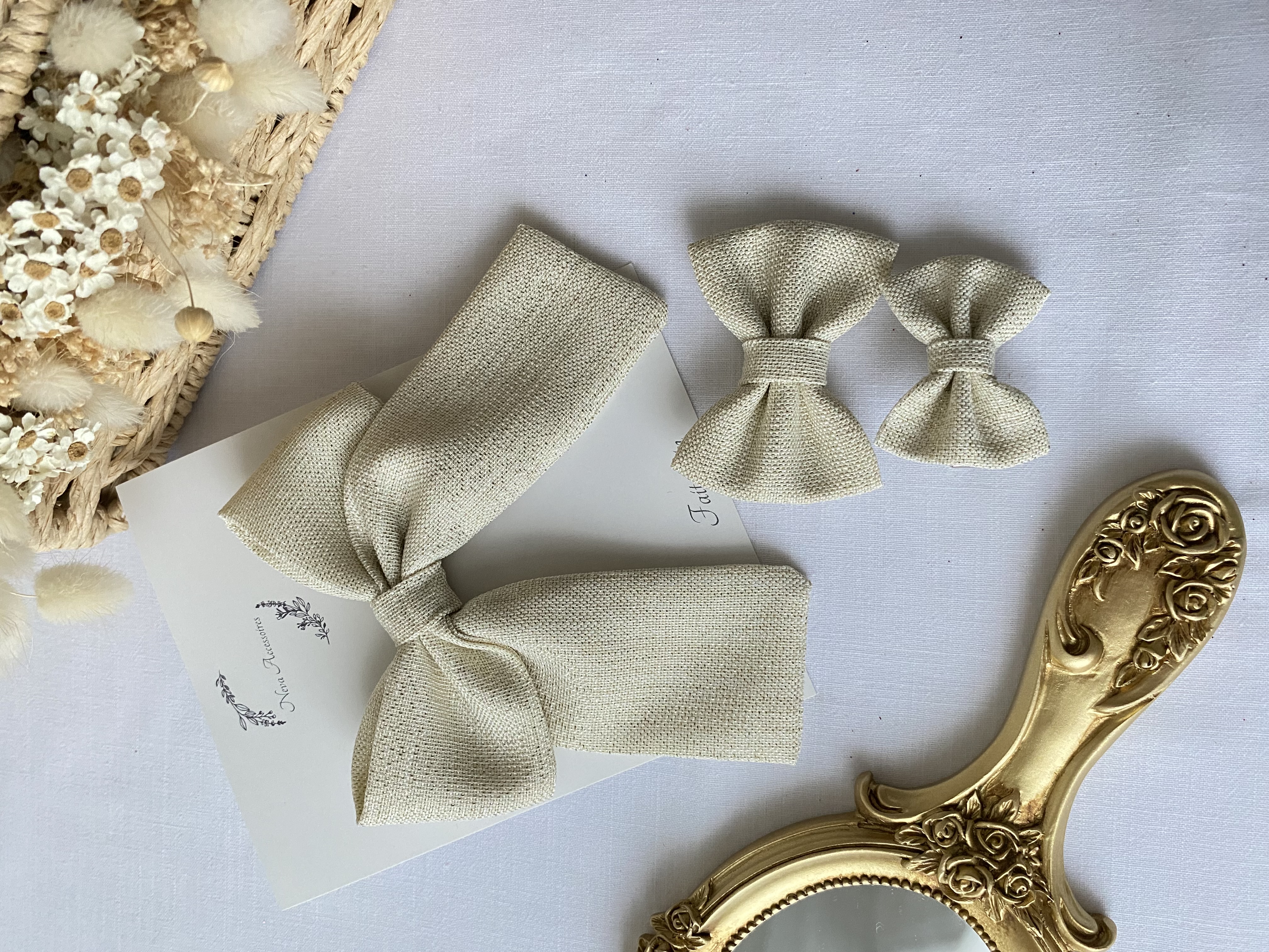 Noeud scintillant ivoire